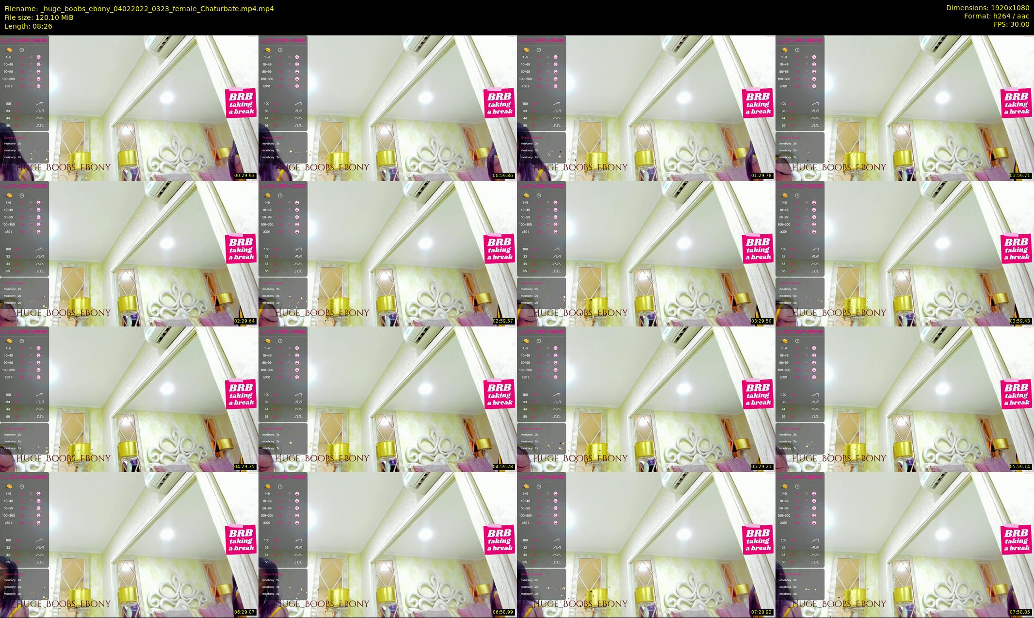 _huge_boobs_ebony — 9 minute Chaturbate female cam show recording, 1080p, Feb 4, 2022