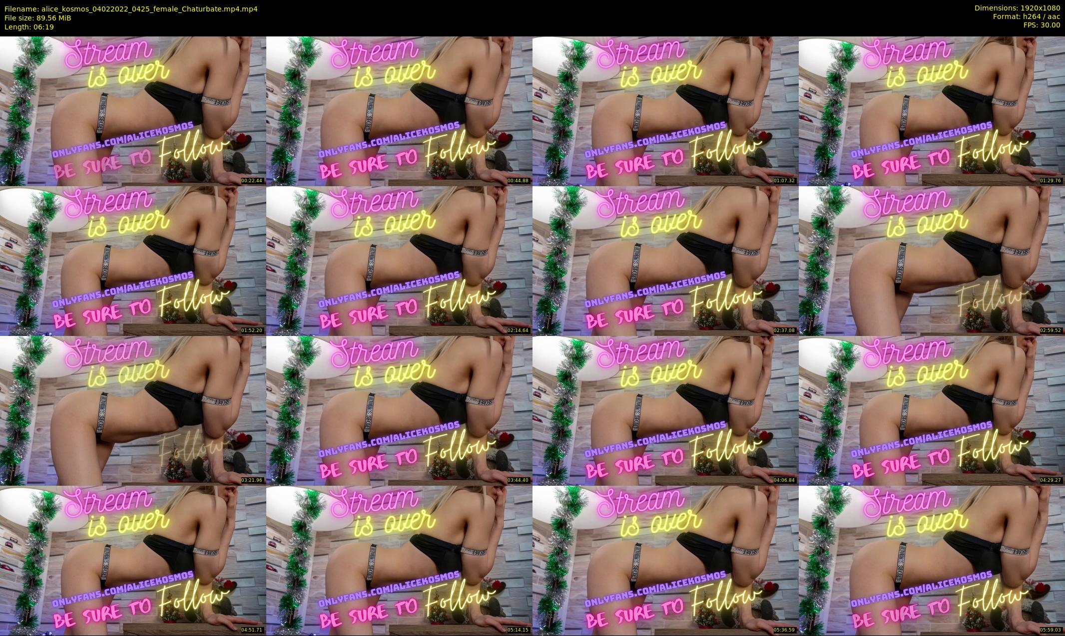 alice_kosmos — 7 minute Chaturbate female cam show recording, 1080p, Feb 4, 2022