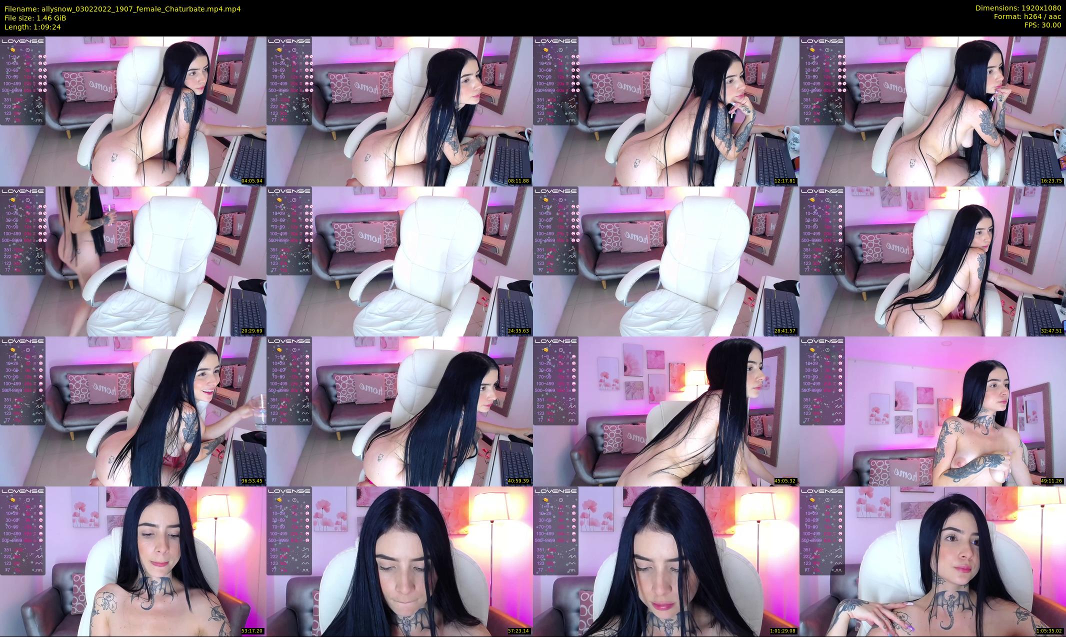allysnow — 70 minute Chaturbate female cam show recording, 1080p, Feb 3, 2022