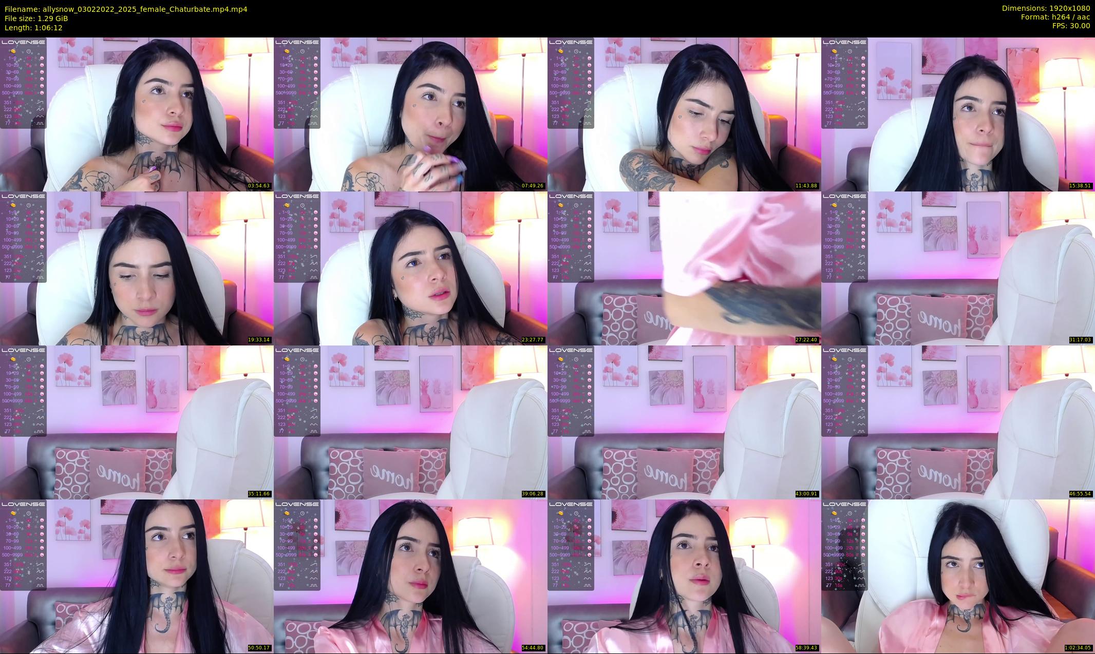 allysnow — 67 minute Chaturbate female cam show recording, 1080p, Feb 3, 2022