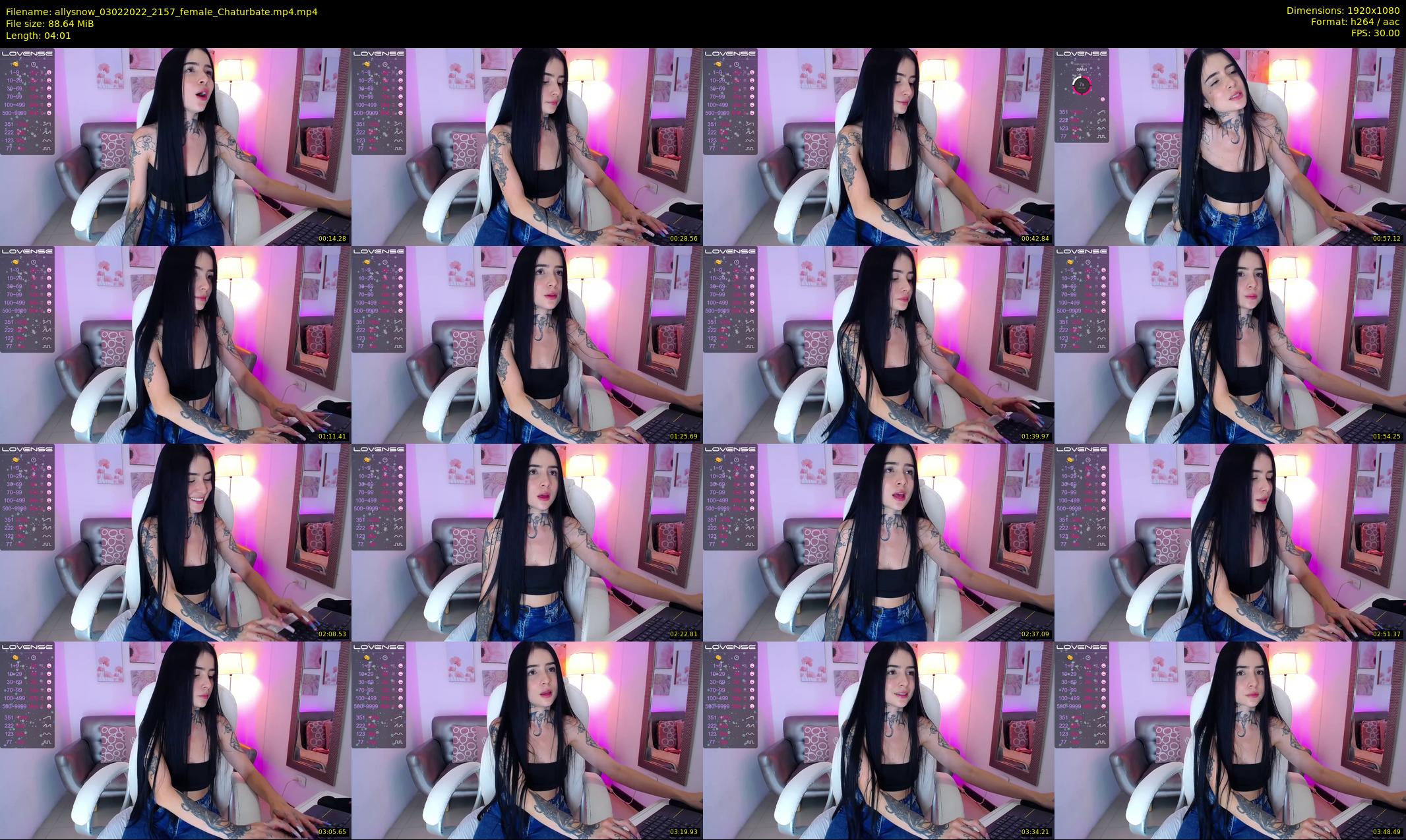 allysnow — 5 minute Chaturbate female cam show recording, 1080p, Feb 3, 2022
