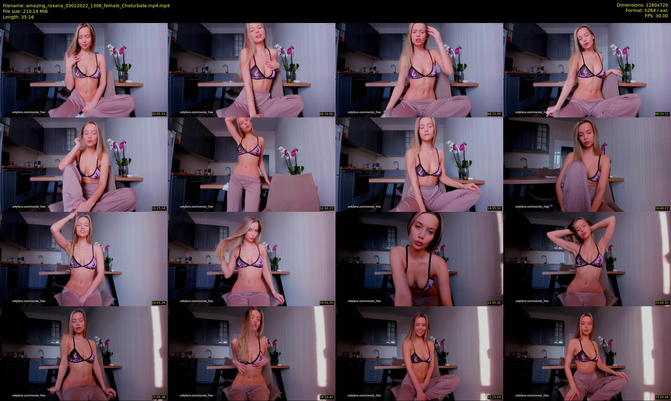 amazing_roxana — 36 minute Chaturbate female cam show recording, 720p, Feb 3, 2022