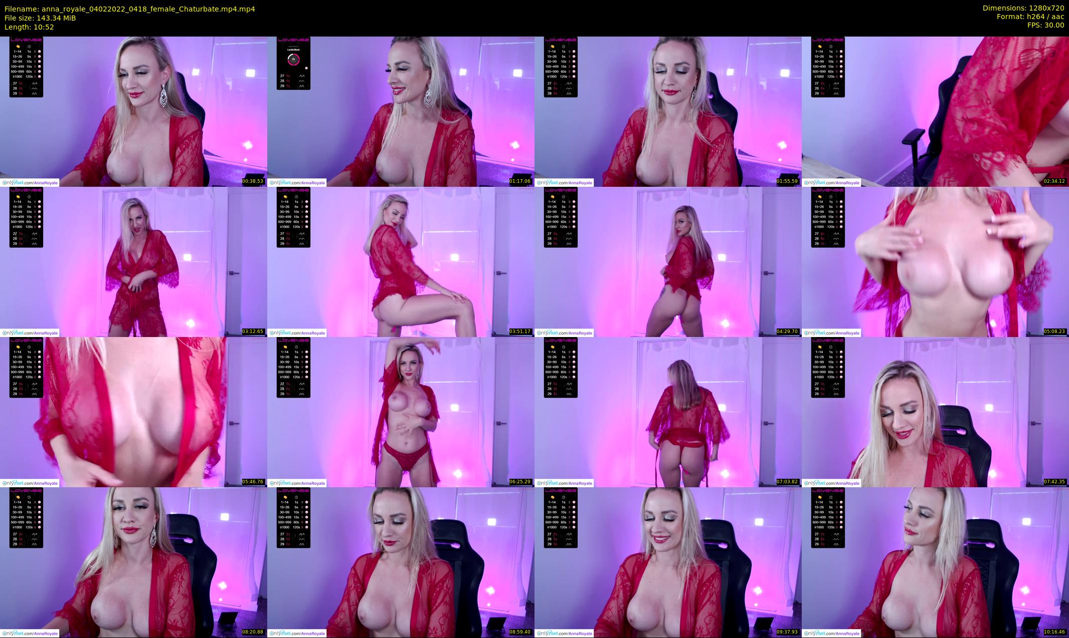 anna_royale — 11 minute Chaturbate female cam show recording, 720p, Feb 4, 2022