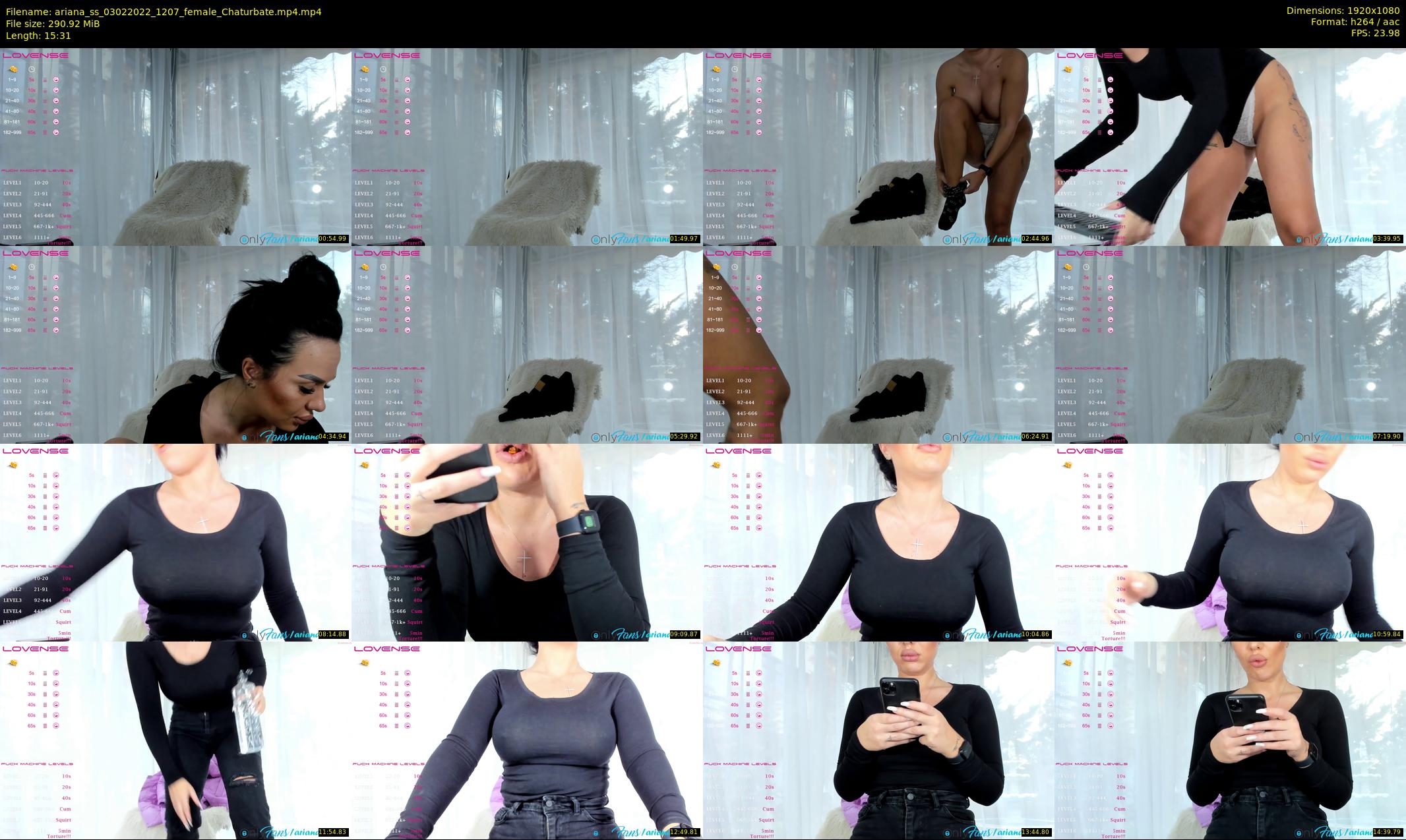 ariana_ss — 16 minute Chaturbate female cam show recording, 1080p, Feb 3, 2022