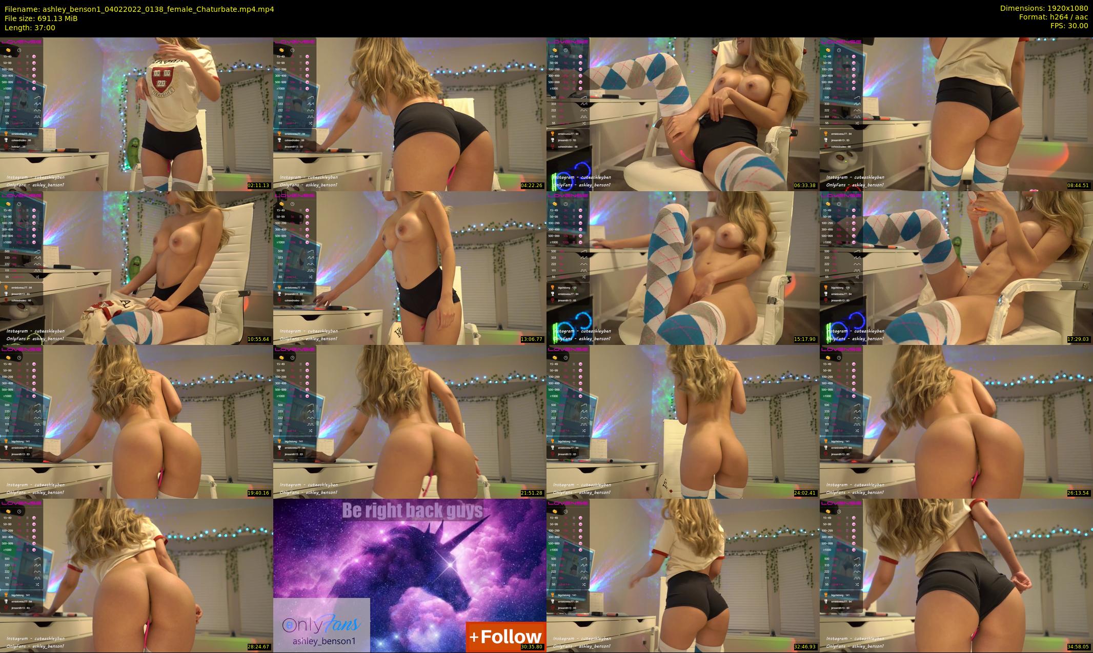 ashley_benson1 — 37 minute Chaturbate female cam show recording, 1080p, Feb 4, 2022