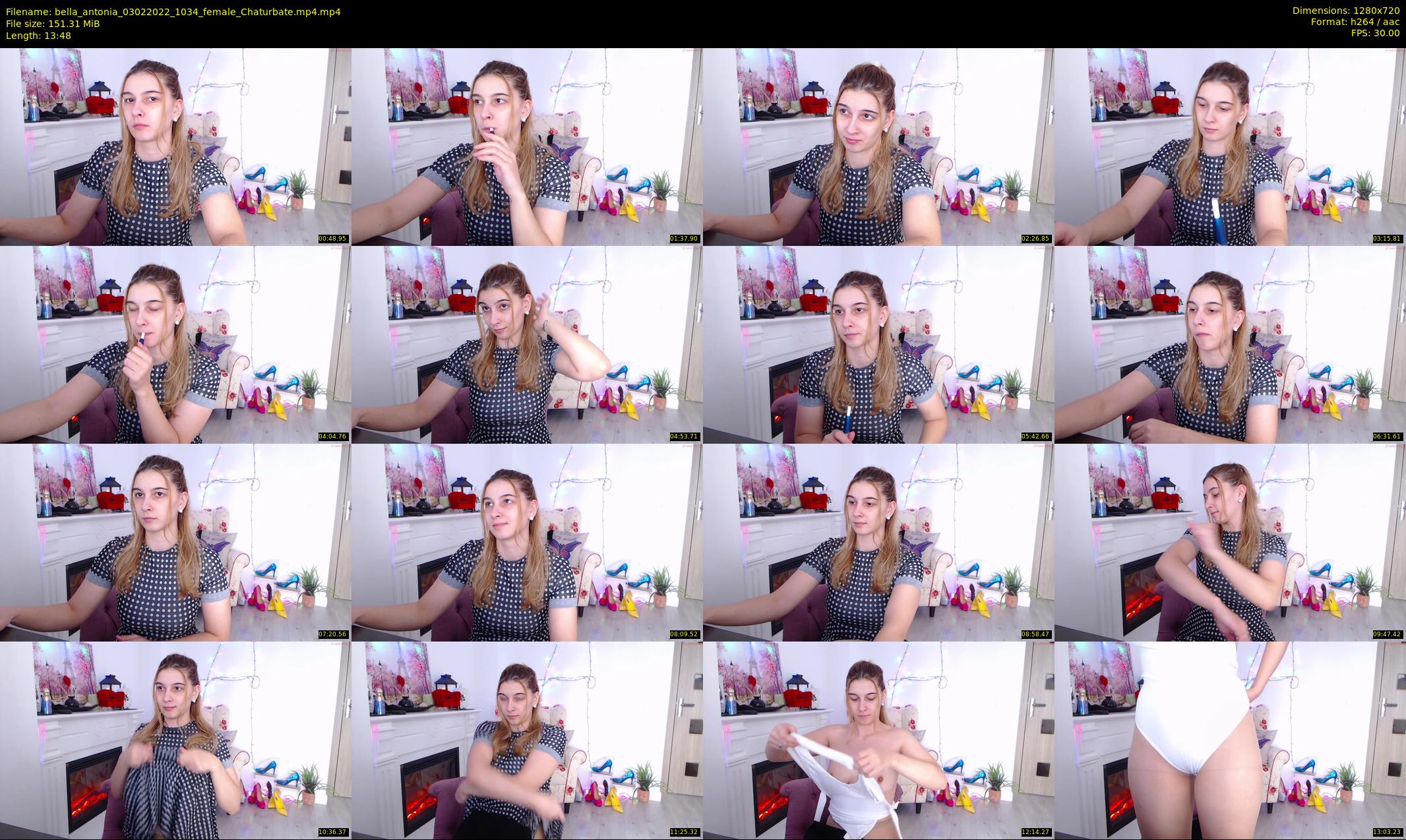 bella_antonia — 14 minute Chaturbate female cam show recording, 720p, Feb 3, 2022