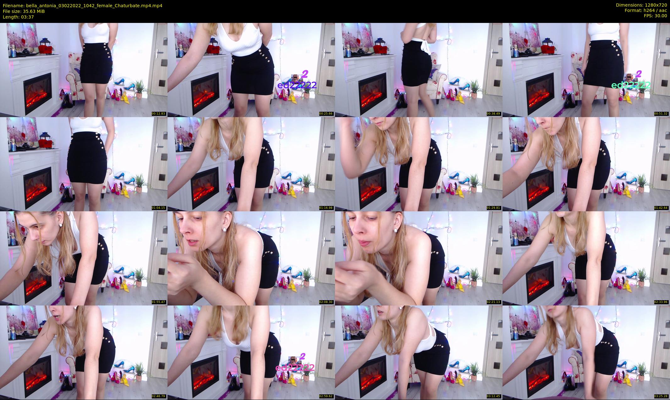 bella_antonia — 4 minute Chaturbate female cam show recording, 720p, Feb 3, 2022