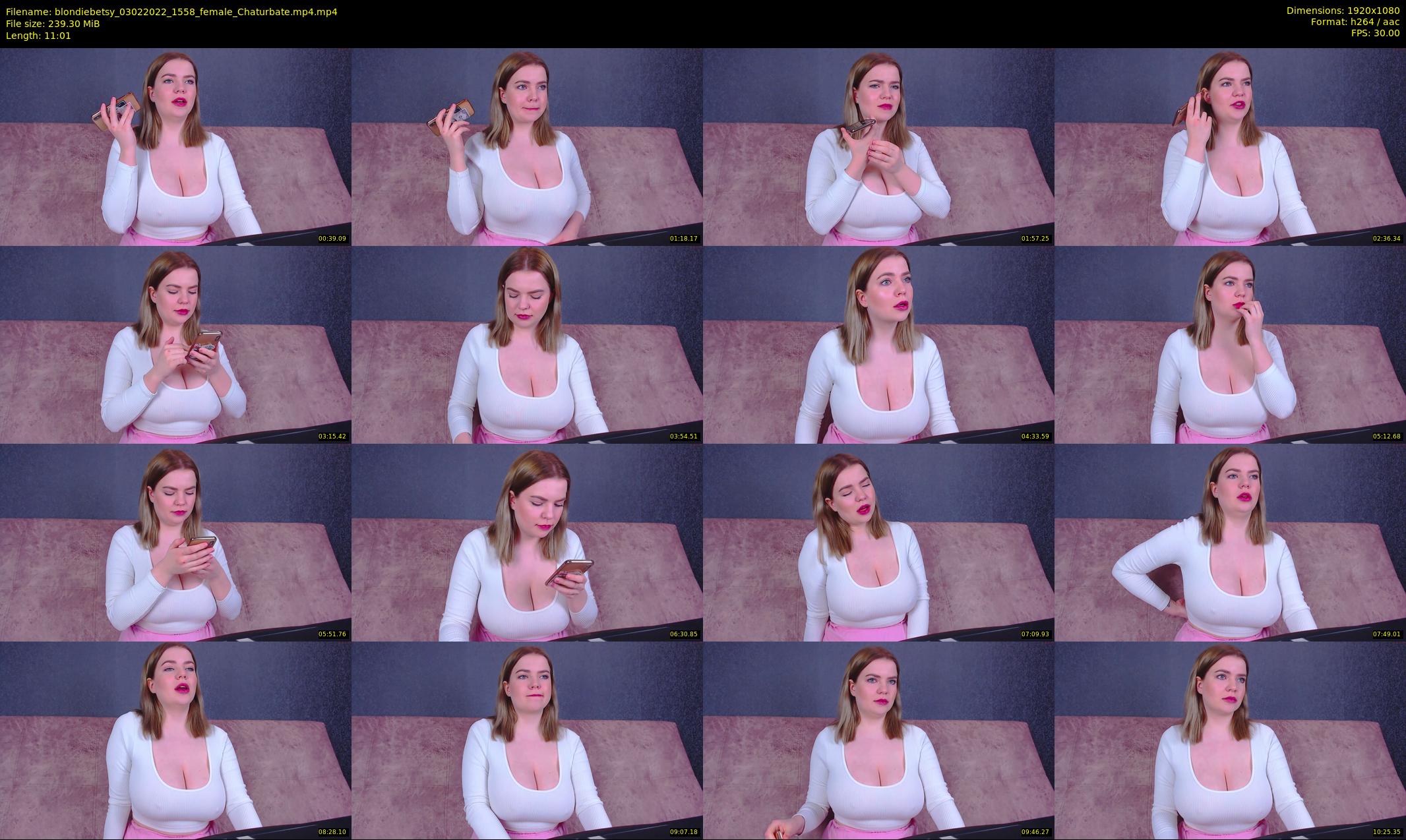 blondiebetsy — 12 minute Chaturbate female cam show recording, 1080p, Feb 3, 2022