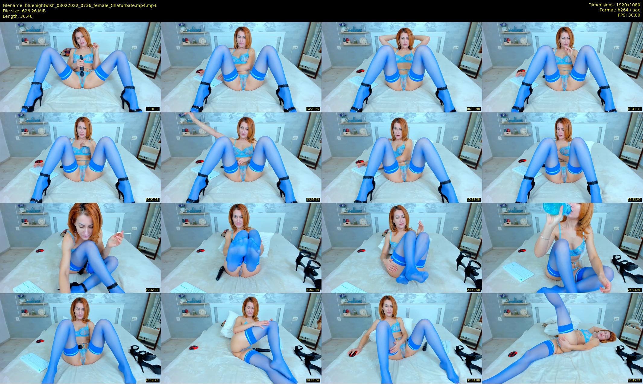bluenightwish — 37 minute Chaturbate female cam show recording, 1080p, Feb 3, 2022