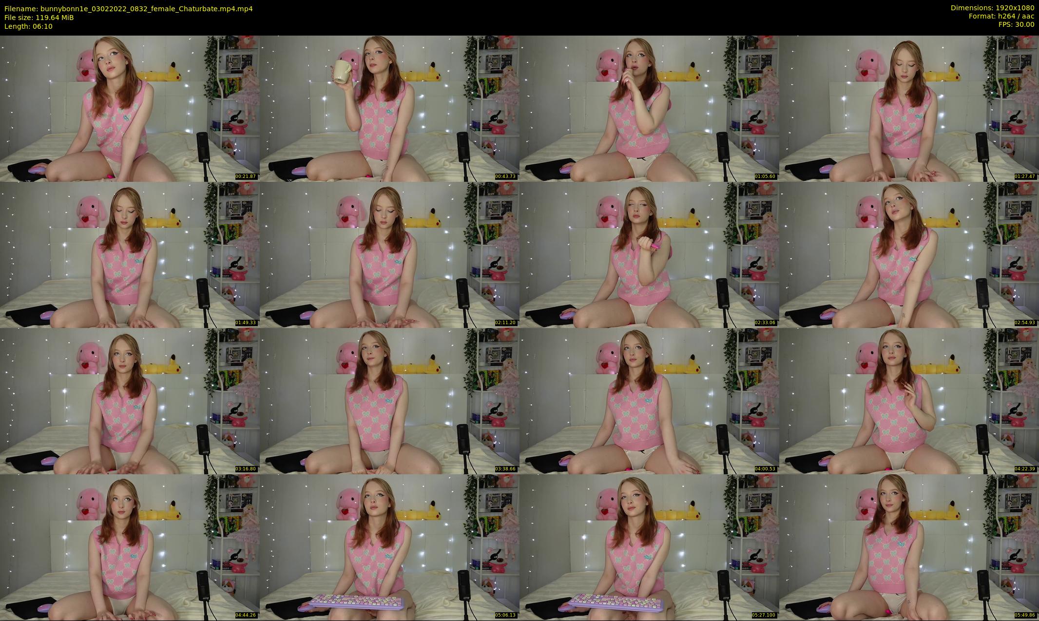 bunnybonn1e — 7 minute Chaturbate female cam show recording, 1080p, Feb 3, 2022