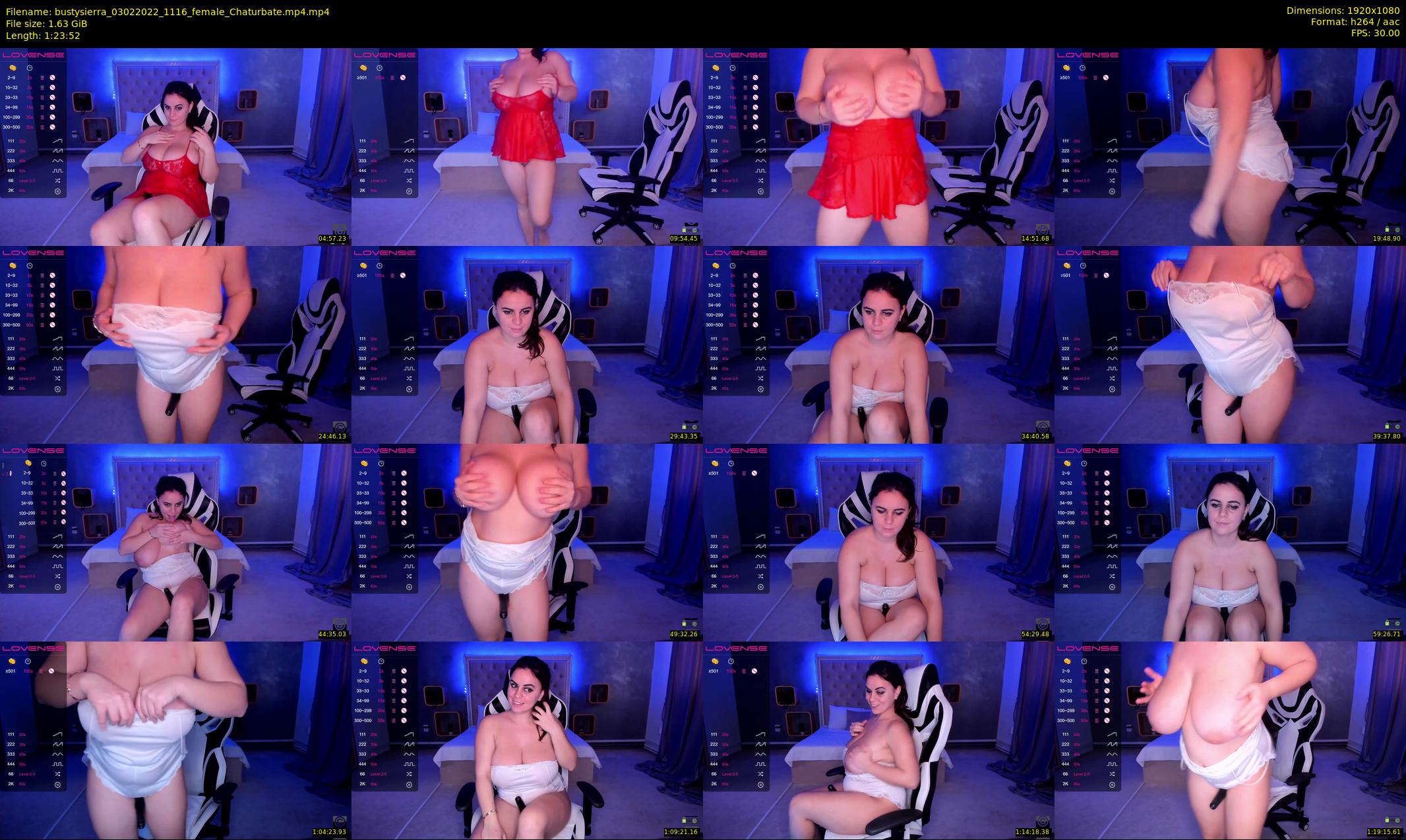 bustysierra — 84 minute Chaturbate female cam show recording, 1080p, Feb 3, 2022