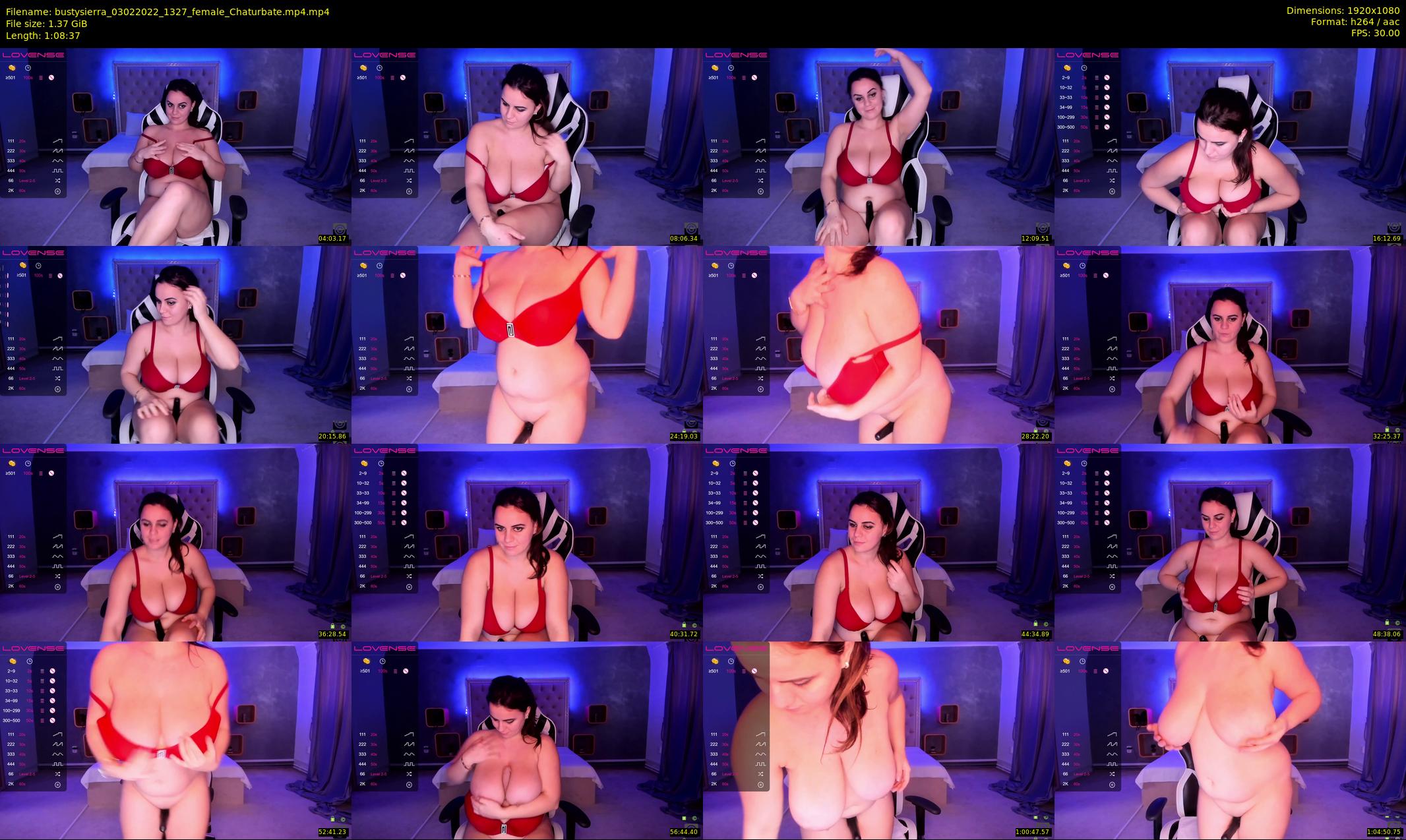 bustysierra — 69 minute Chaturbate female cam show recording, 1080p, Feb 3, 2022