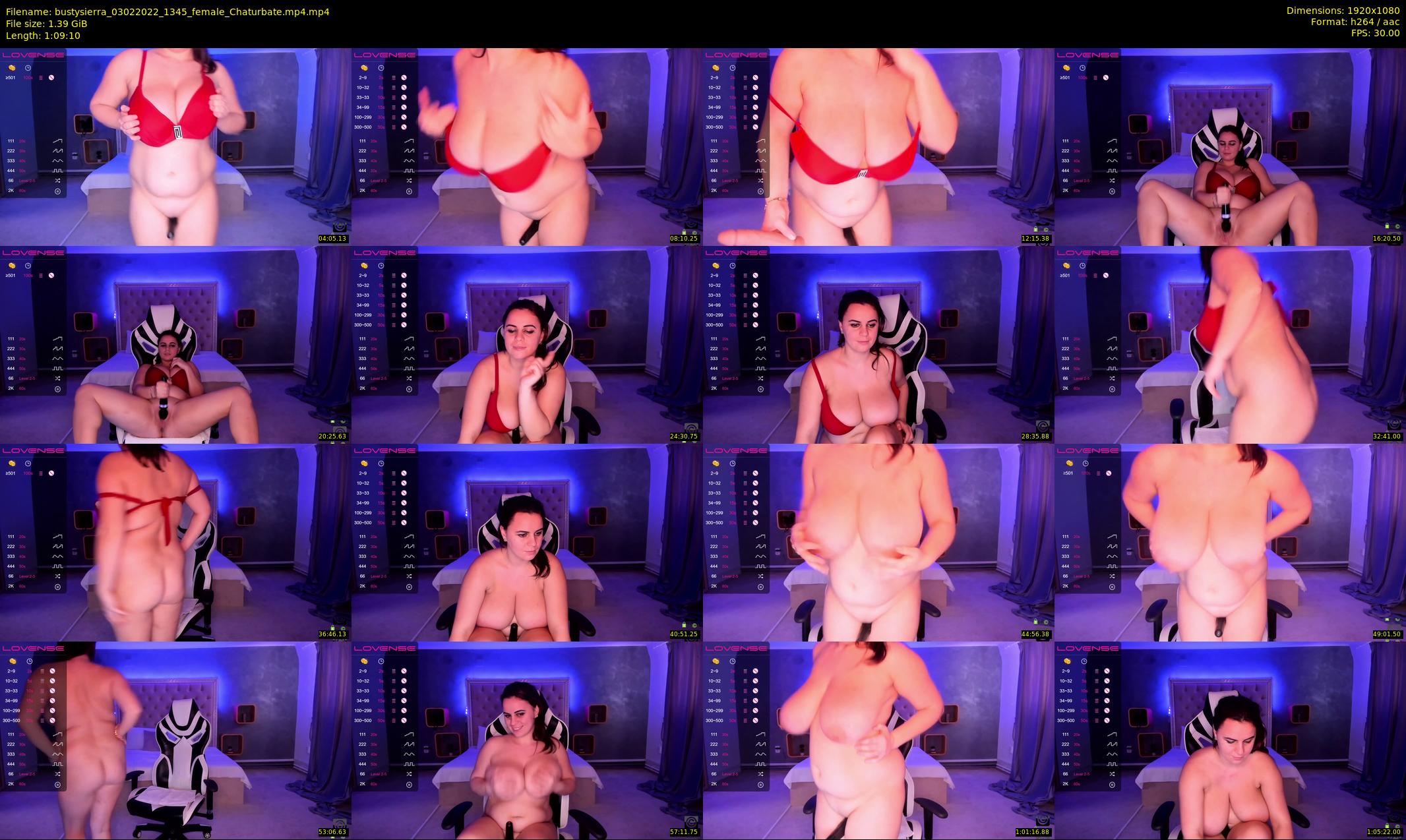 bustysierra — 70 minute Chaturbate female cam show recording, 1080p, Feb 3, 2022