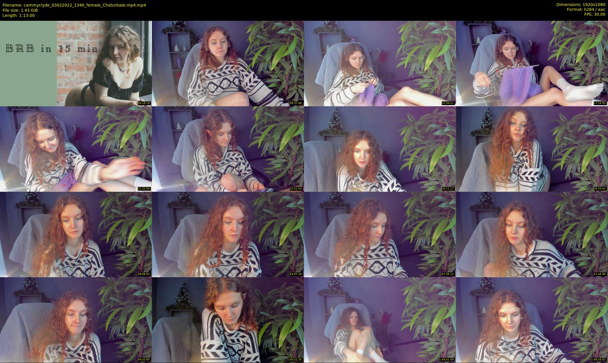 cammyclyde — 73 minute Chaturbate female cam show recording, 1080p, Feb 3, 2022