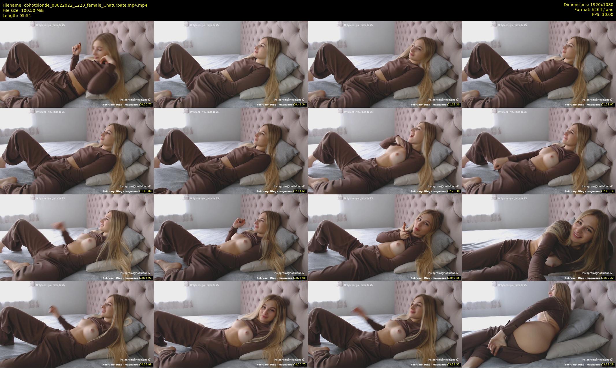 cbhotblonde — 6 minute Chaturbate female cam show recording, 1080p, Feb 3, 2022