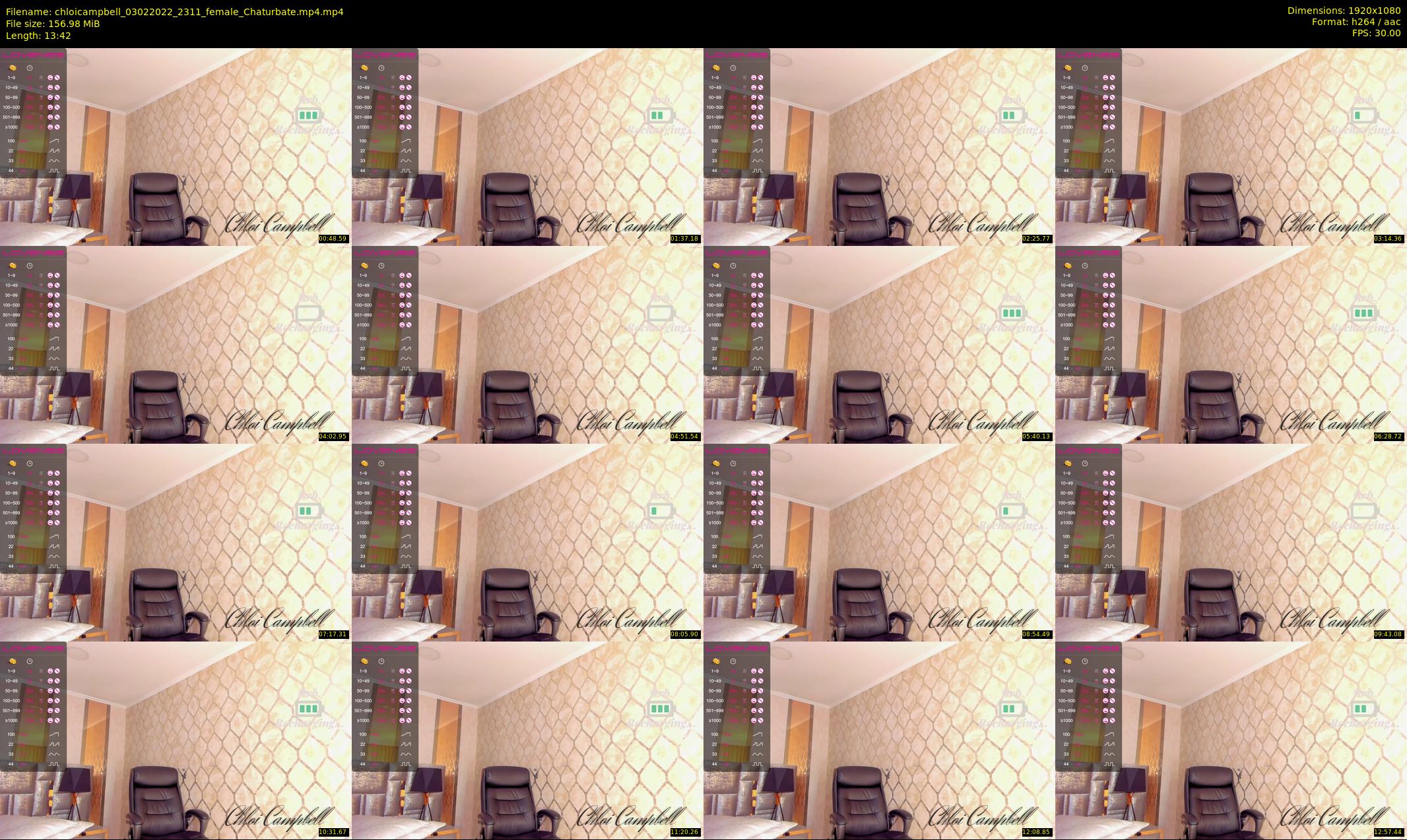 chloicampbell — 14 minute Chaturbate female cam show recording, 1080p, Feb 3, 2022