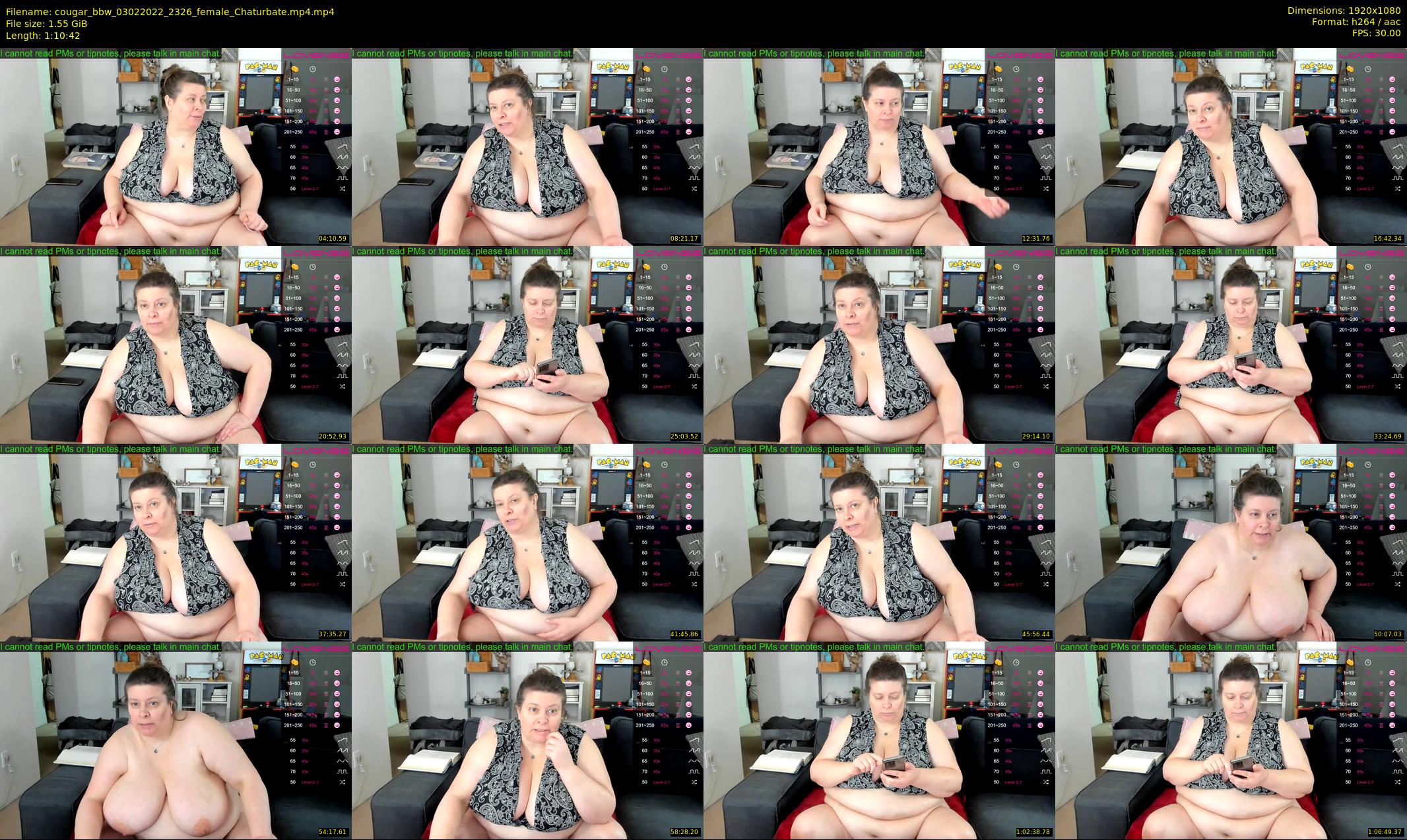 cougar_bbw — 71 minute Chaturbate female cam show recording, 1080p, Feb 3, 2022