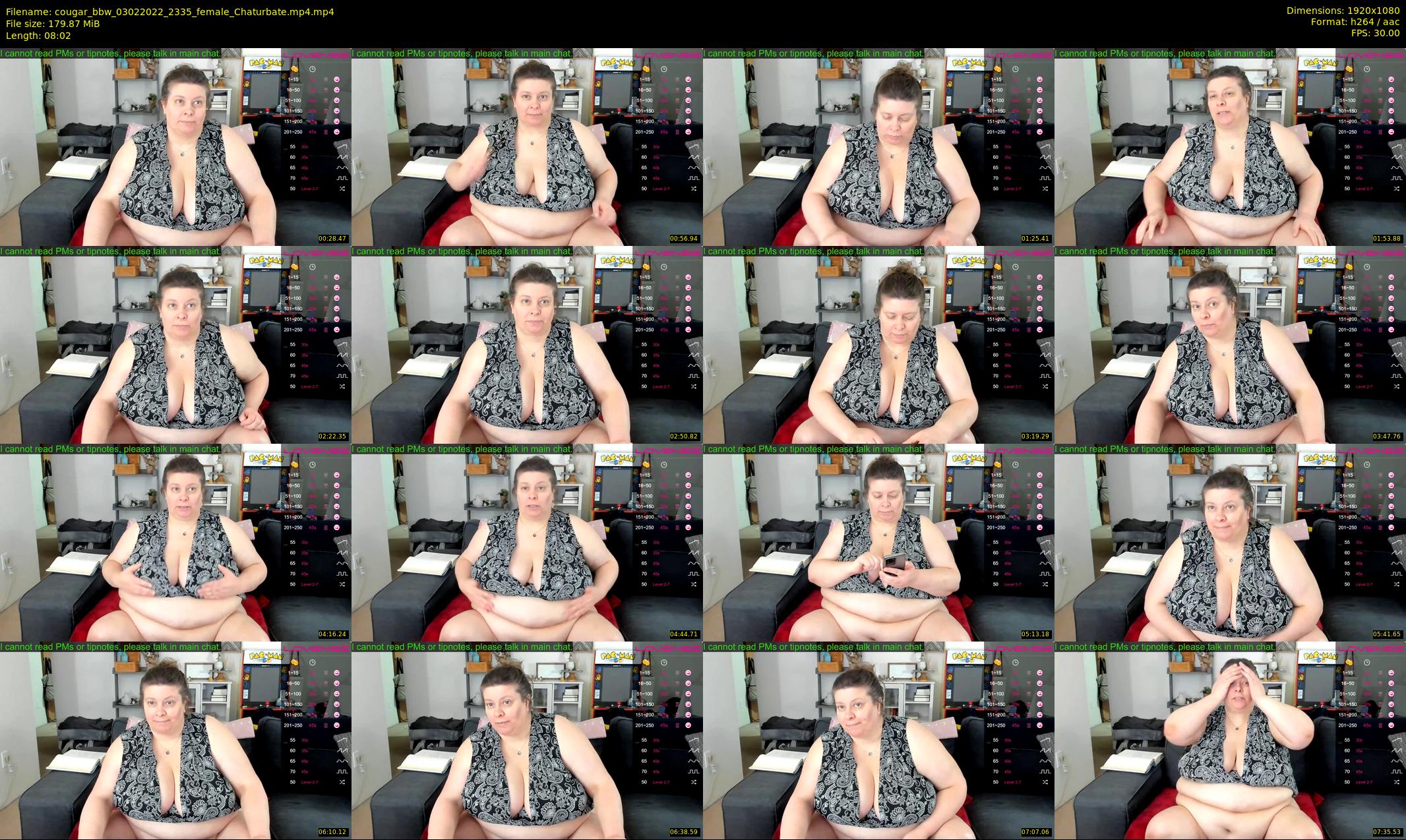 cougar_bbw — 9 minute Chaturbate female cam show recording, 1080p, Feb 3, 2022