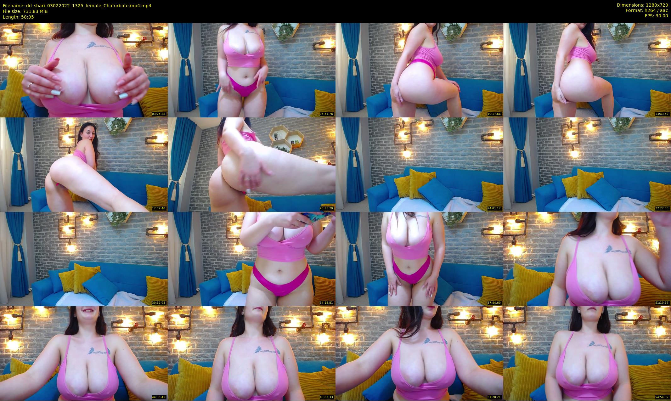 dd_shari — 59 minute Chaturbate female cam show recording, 720p, Feb 3, 2022