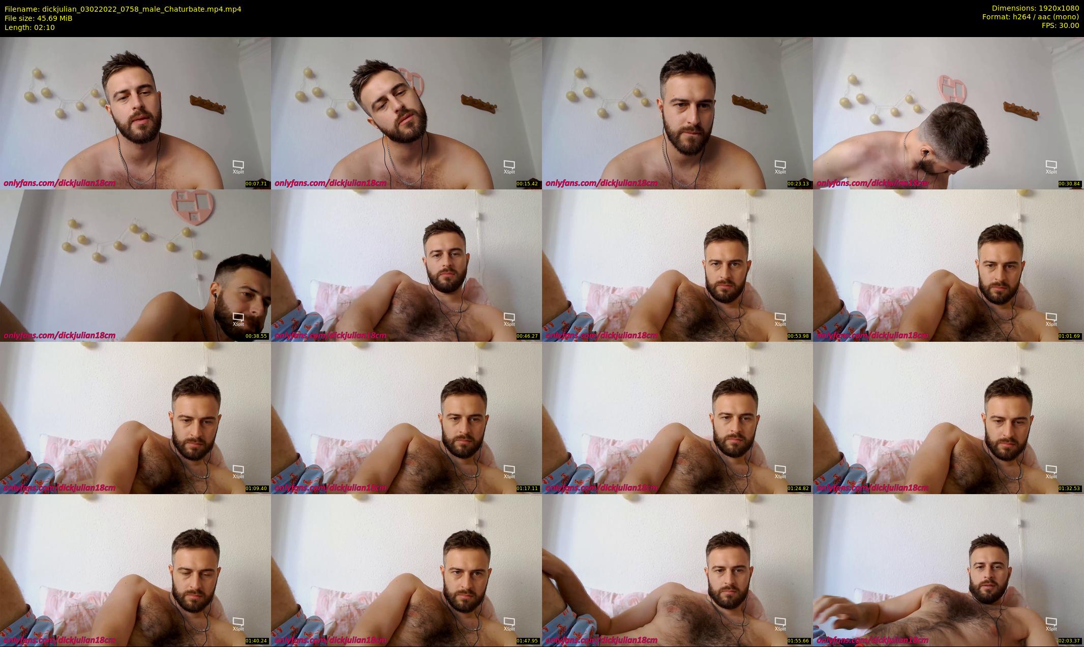 dickjulian — 3 minute Chaturbate male cam show recording, 1080p, Feb 3, 2022