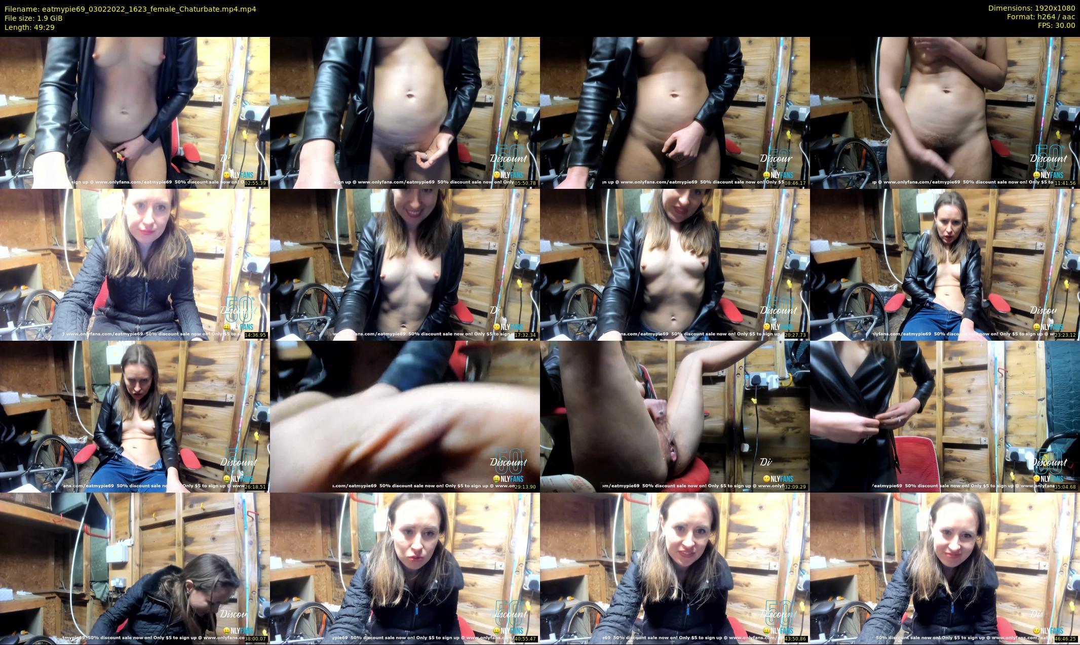 eatmypie69 — 50 minute Chaturbate female cam show recording, 1080p, Feb 3, 2022