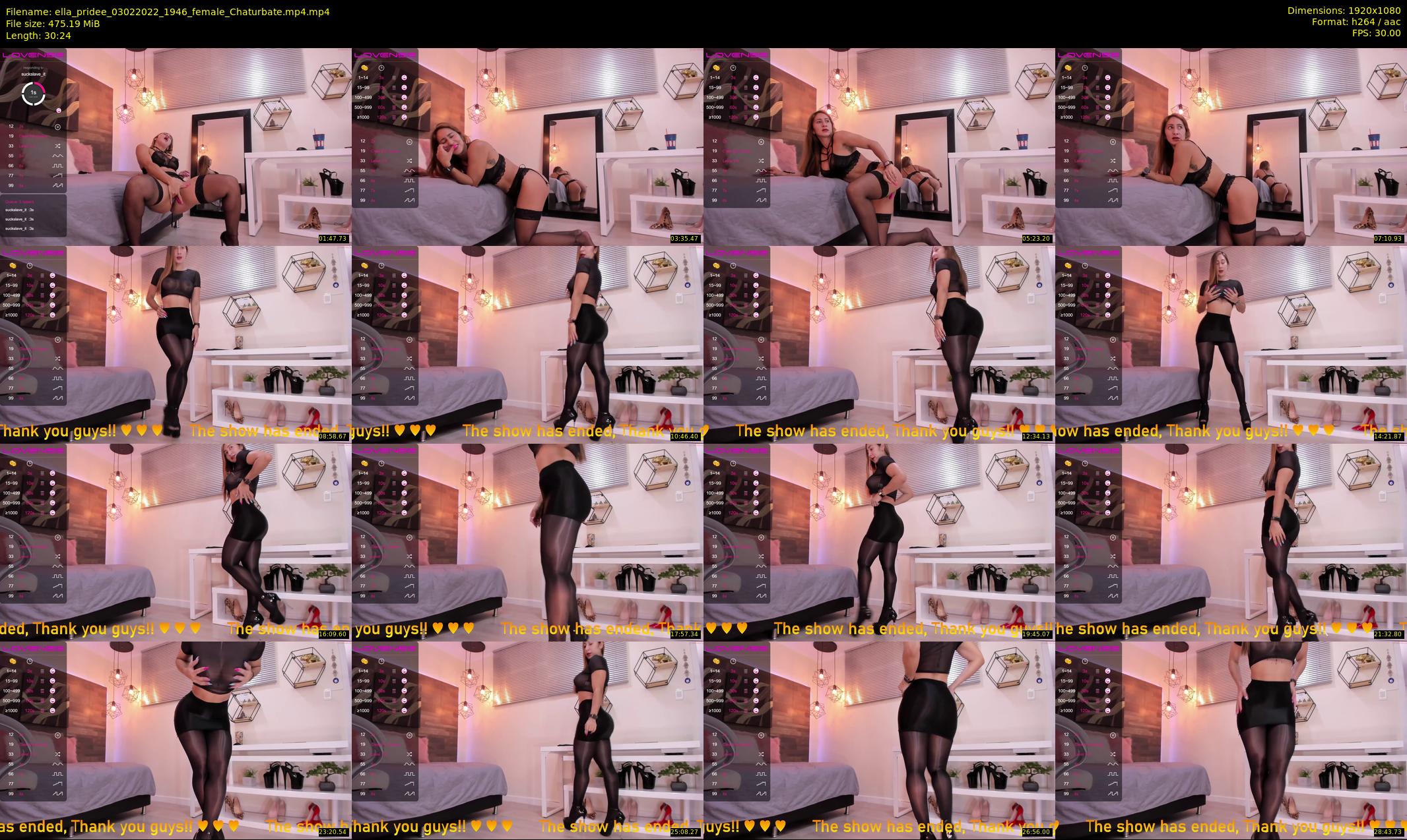 ella_pridee — 31 minute Chaturbate female cam show recording, 1080p, Feb 3, 2022