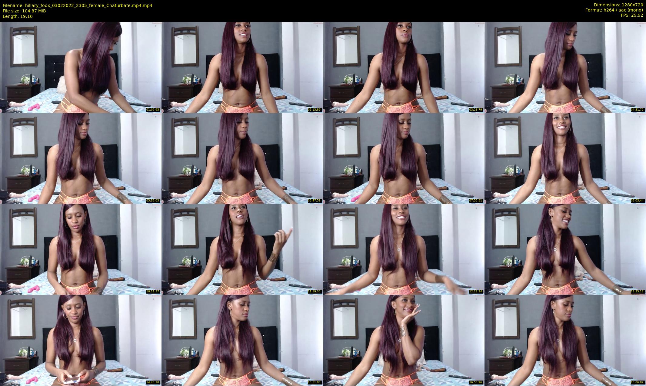 hillary_foox — 20 minute Chaturbate female cam show recording, 720p, Feb 3, 2022