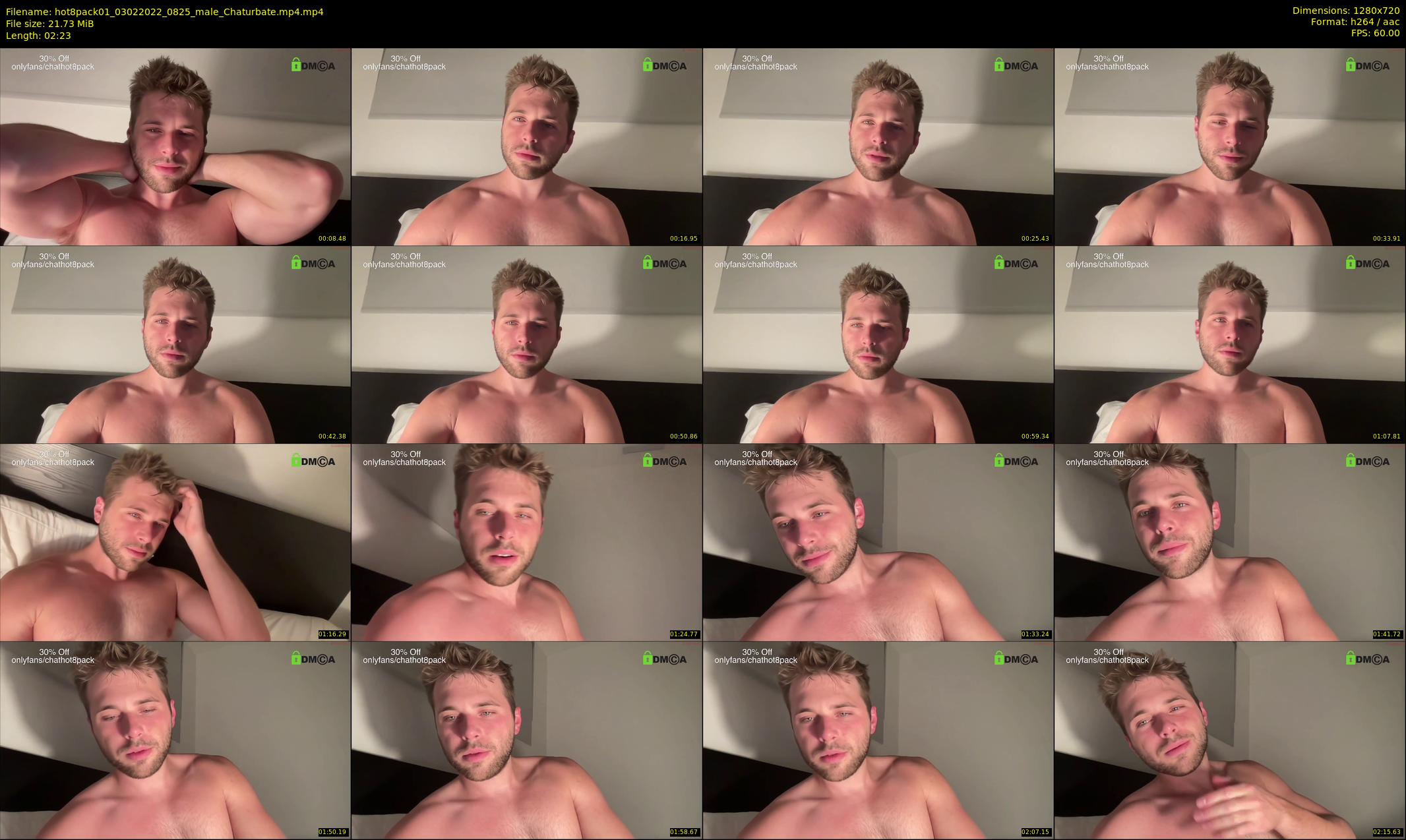hot8pack01 — 3 minute Chaturbate male cam show recording, 720p, Feb 3, 2022