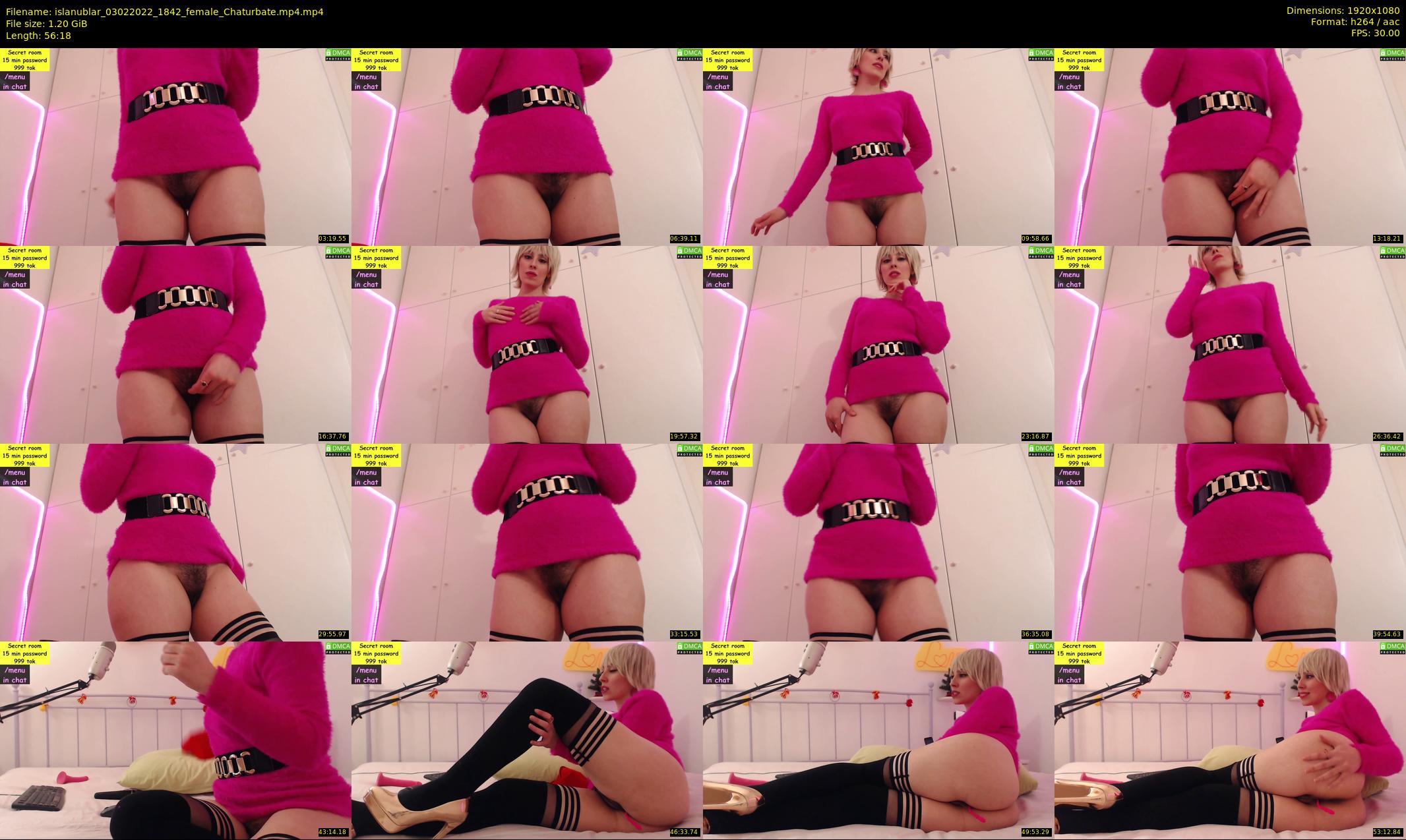 islanublar — 57 minute Chaturbate female cam show recording, 1080p, Feb 3, 2022