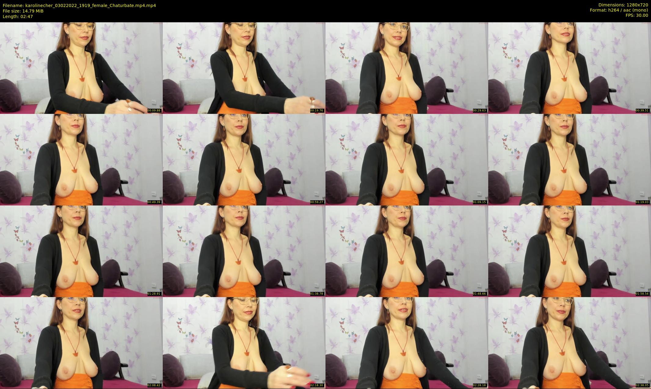 karolinecher — 3 minute Chaturbate female cam show recording, 720p, Feb 3, 2022