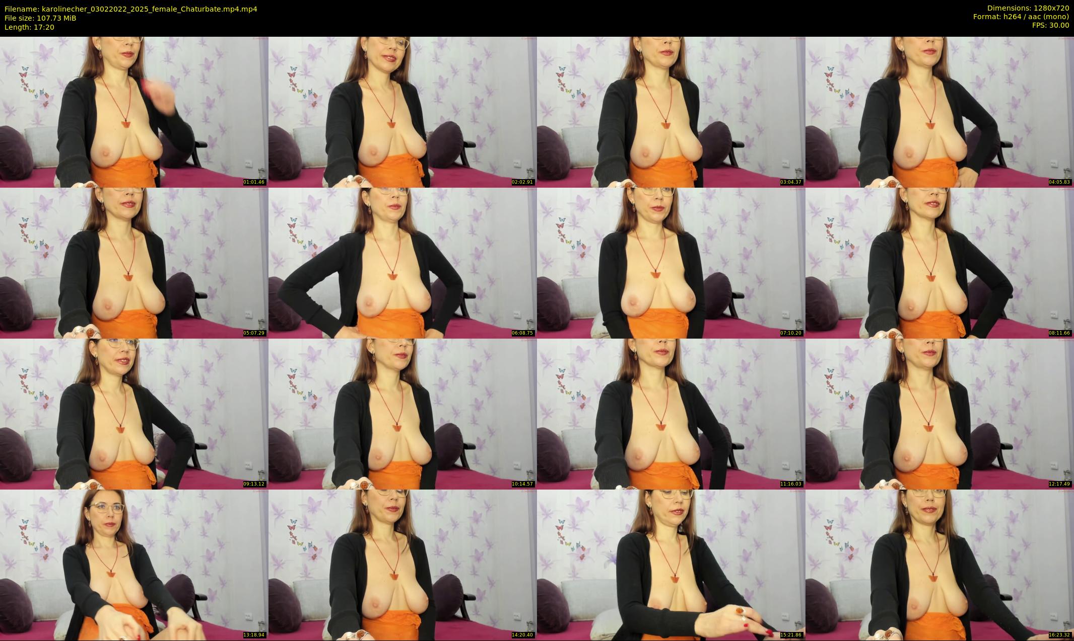 karolinecher — 18 minute Chaturbate female cam show recording, 720p, Feb 3, 2022
