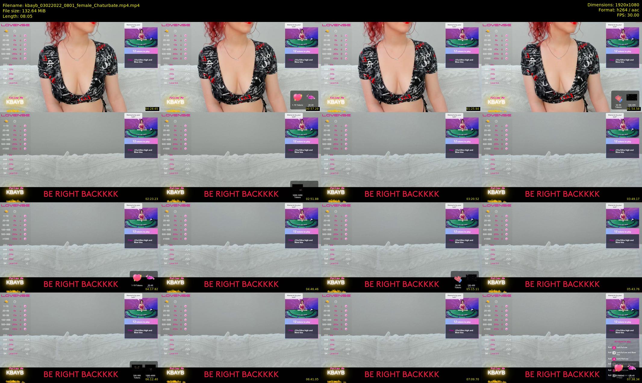 kbayb — 9 minute Chaturbate female cam show recording, 1080p, Feb 3, 2022