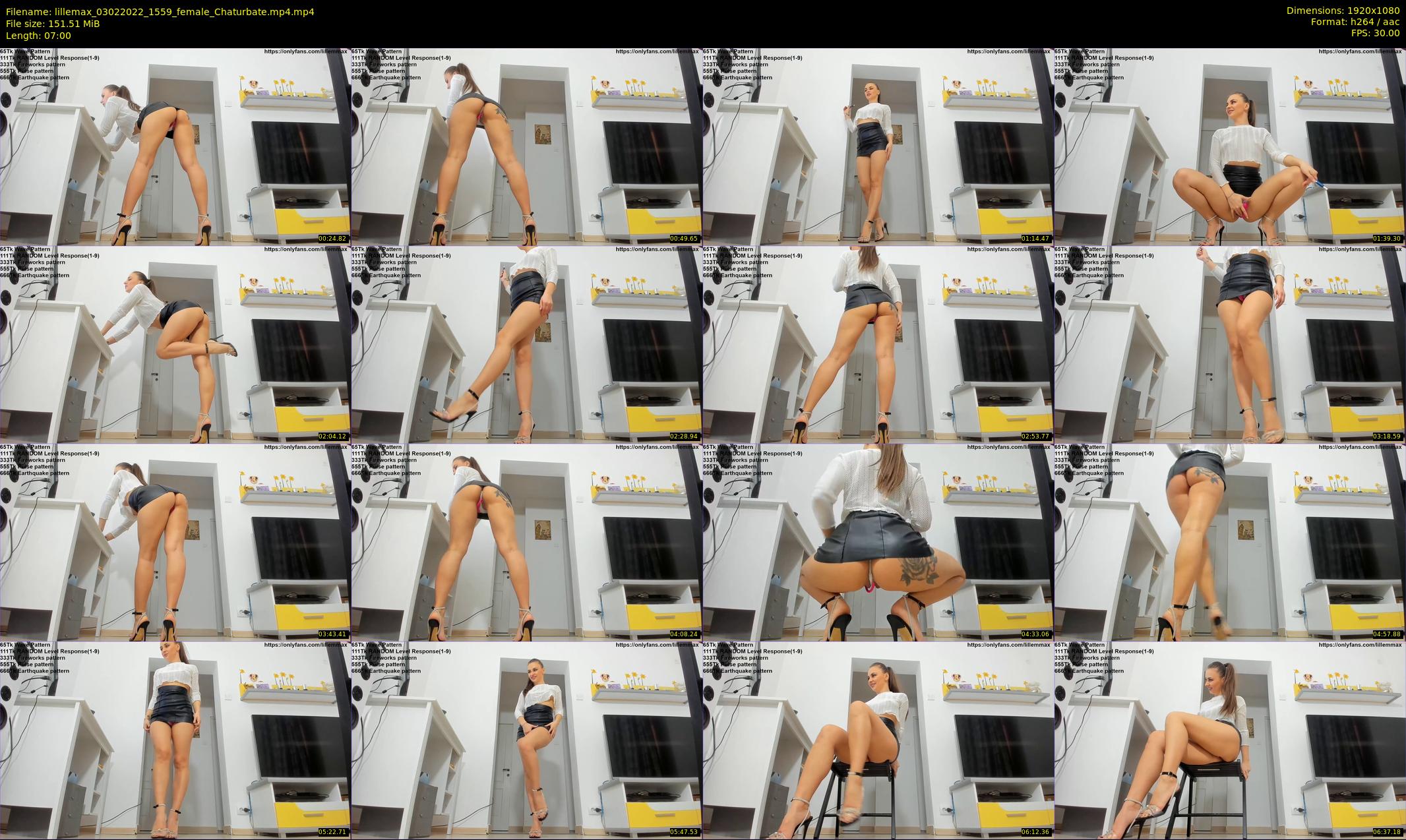lillemax — 7 minute Chaturbate female cam show recording, 1080p, Feb 3, 2022