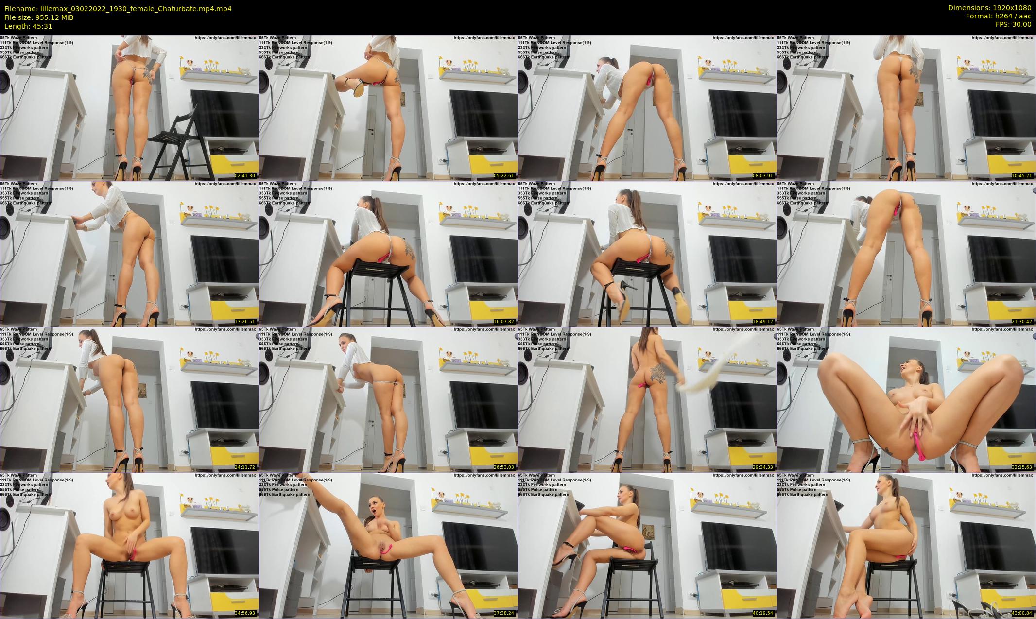 lillemax — 46 minute Chaturbate female cam show recording, 1080p, Feb 3, 2022
