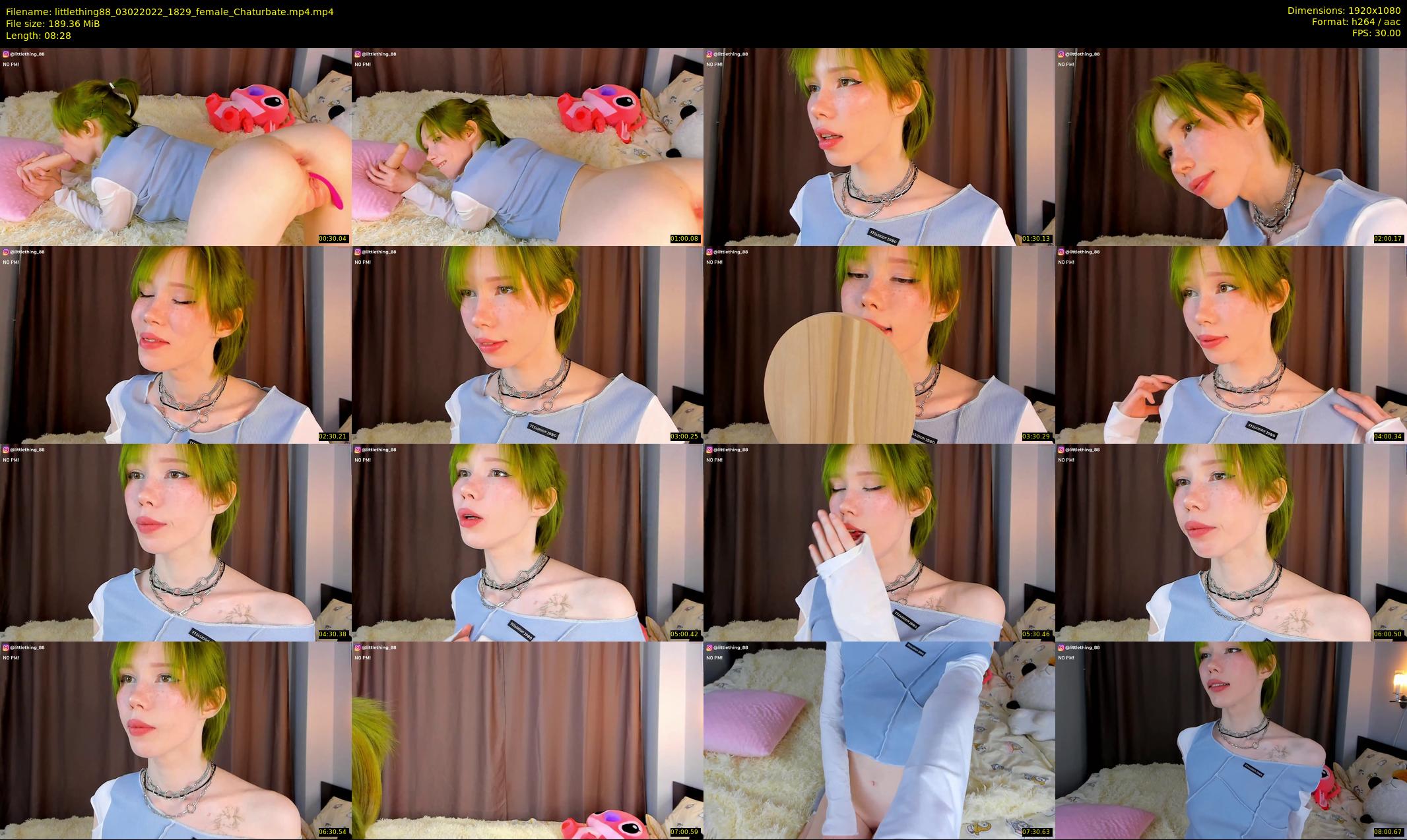 littlething88 — 9 minute Chaturbate female cam show recording, 1080p, Feb 3, 2022