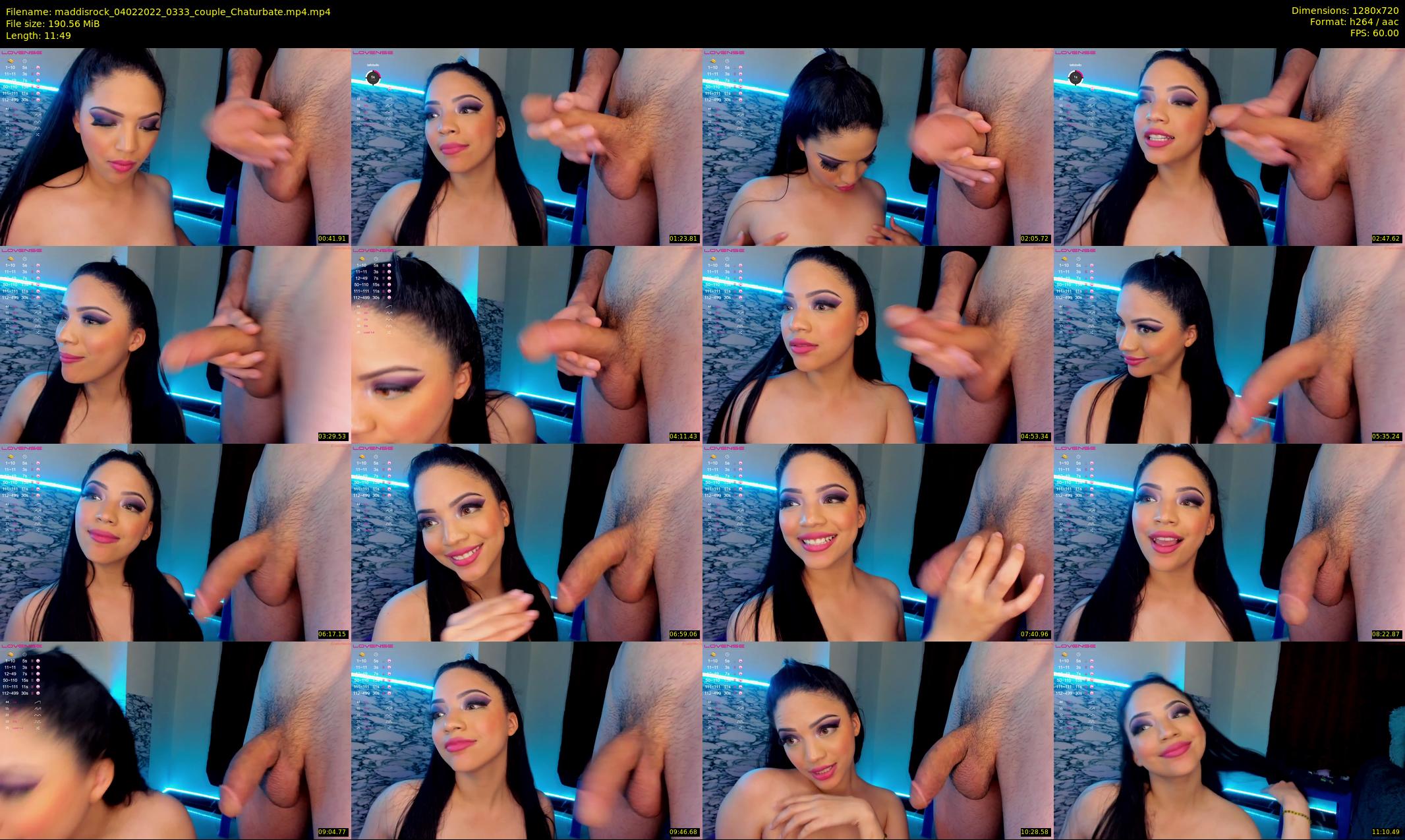 maddisrock — 12 minute Chaturbate couple cam show recording, 720p, Feb 4, 2022