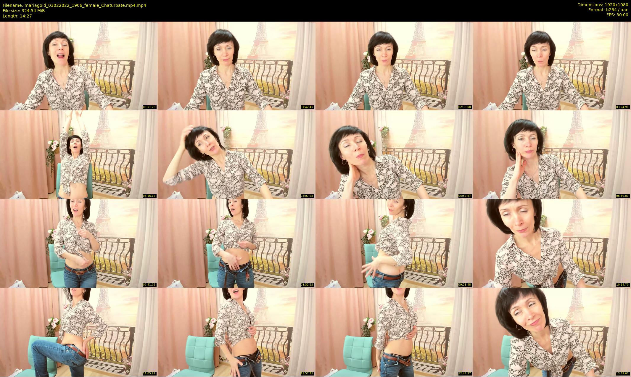 mariagold — 15 minute Chaturbate female cam show recording, 1080p, Feb 3, 2022