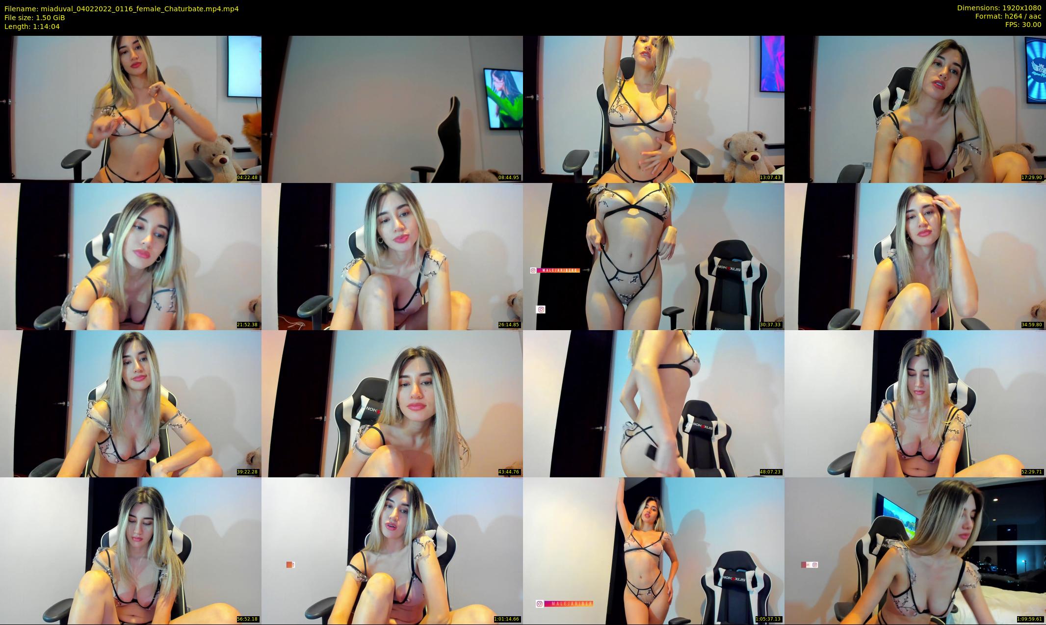 miaduval — 75 minute Chaturbate female cam show recording, 1080p, Feb 4, 2022