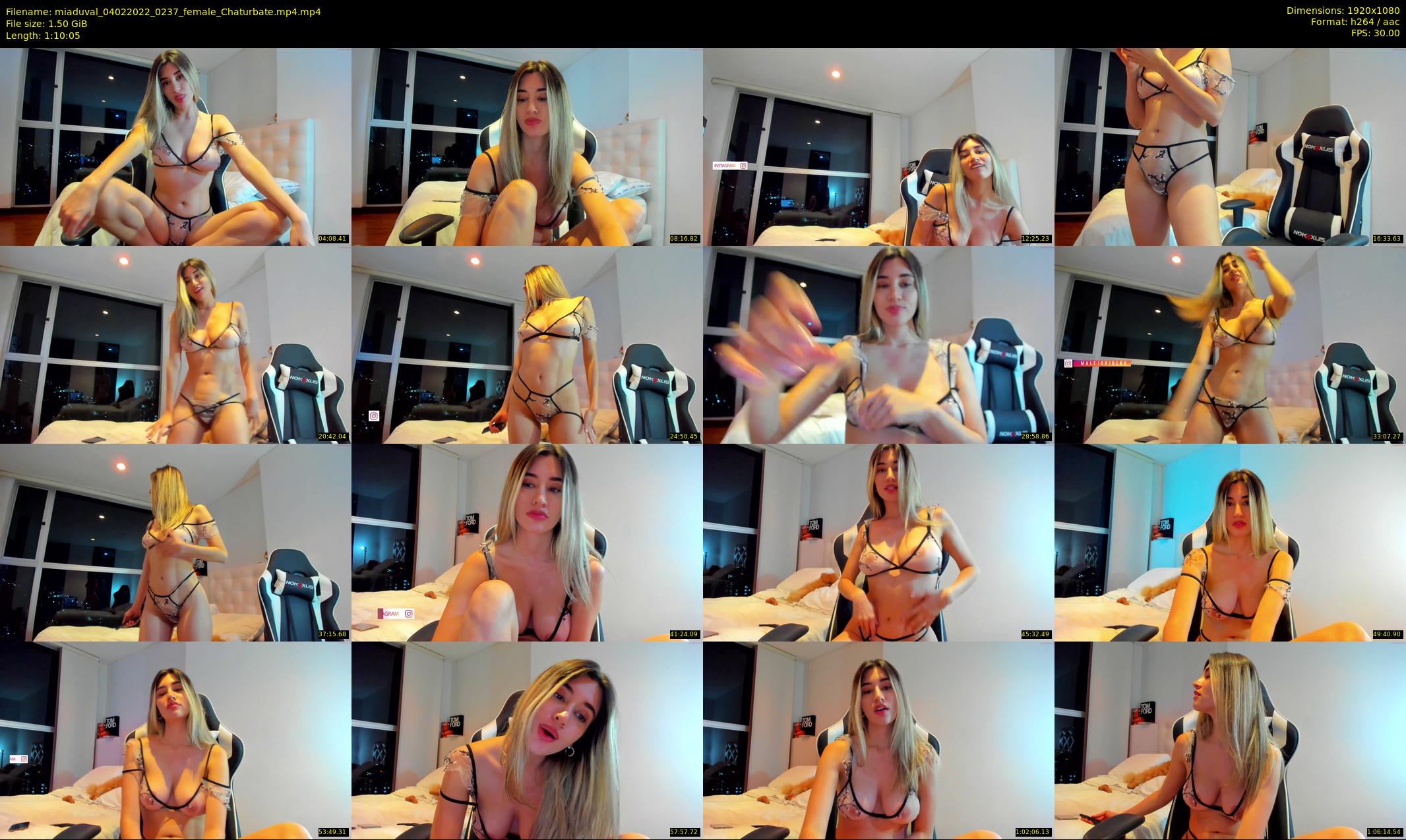 miaduval — 71 minute Chaturbate female cam show recording, 1080p, Feb 4, 2022
