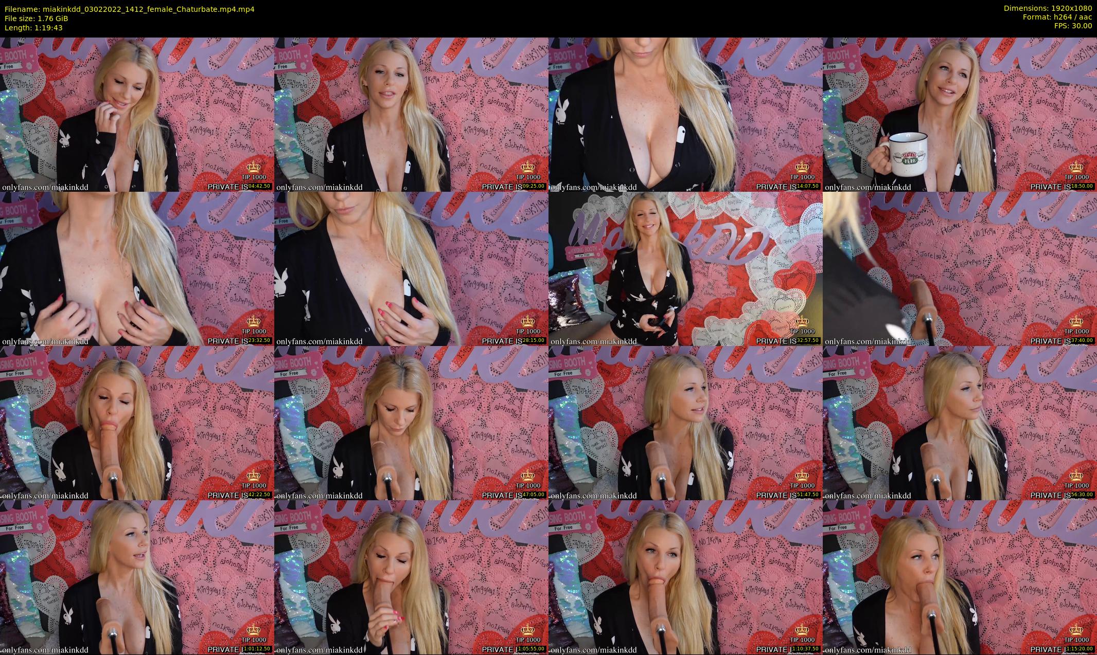 miakinkdd — 80 minute Chaturbate female cam show recording, 1080p, Feb 3, 2022