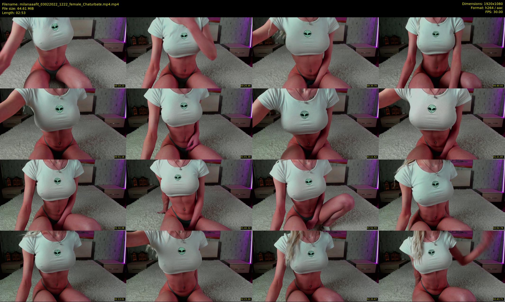 milanaaafit — 3 minute Chaturbate couple cam show recording, 1080p, Feb 3, 2022