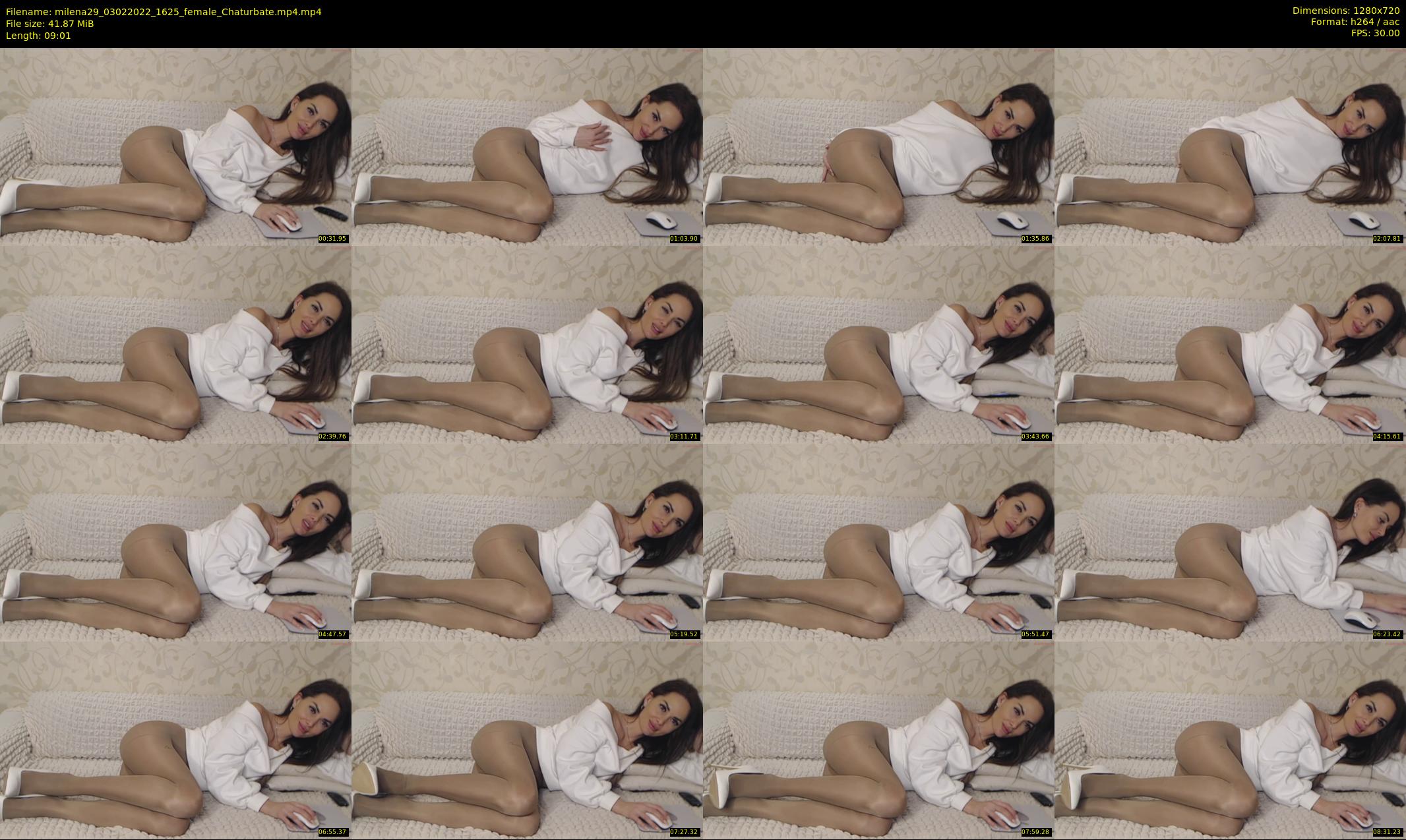 milena29 — 10 minute Chaturbate female cam show recording, 720p, Feb 3, 2022