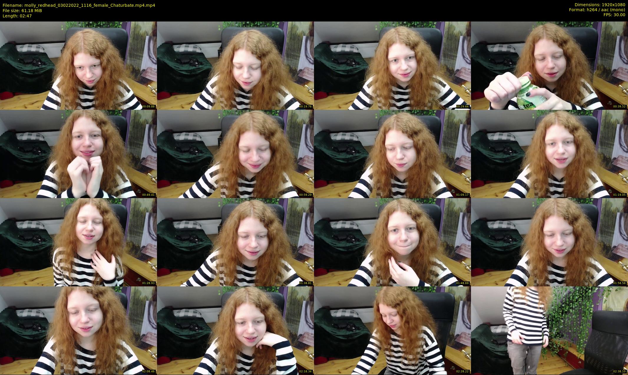 molly_redhead — 3 minute Chaturbate female cam show recording, 1080p, Feb 3, 2022