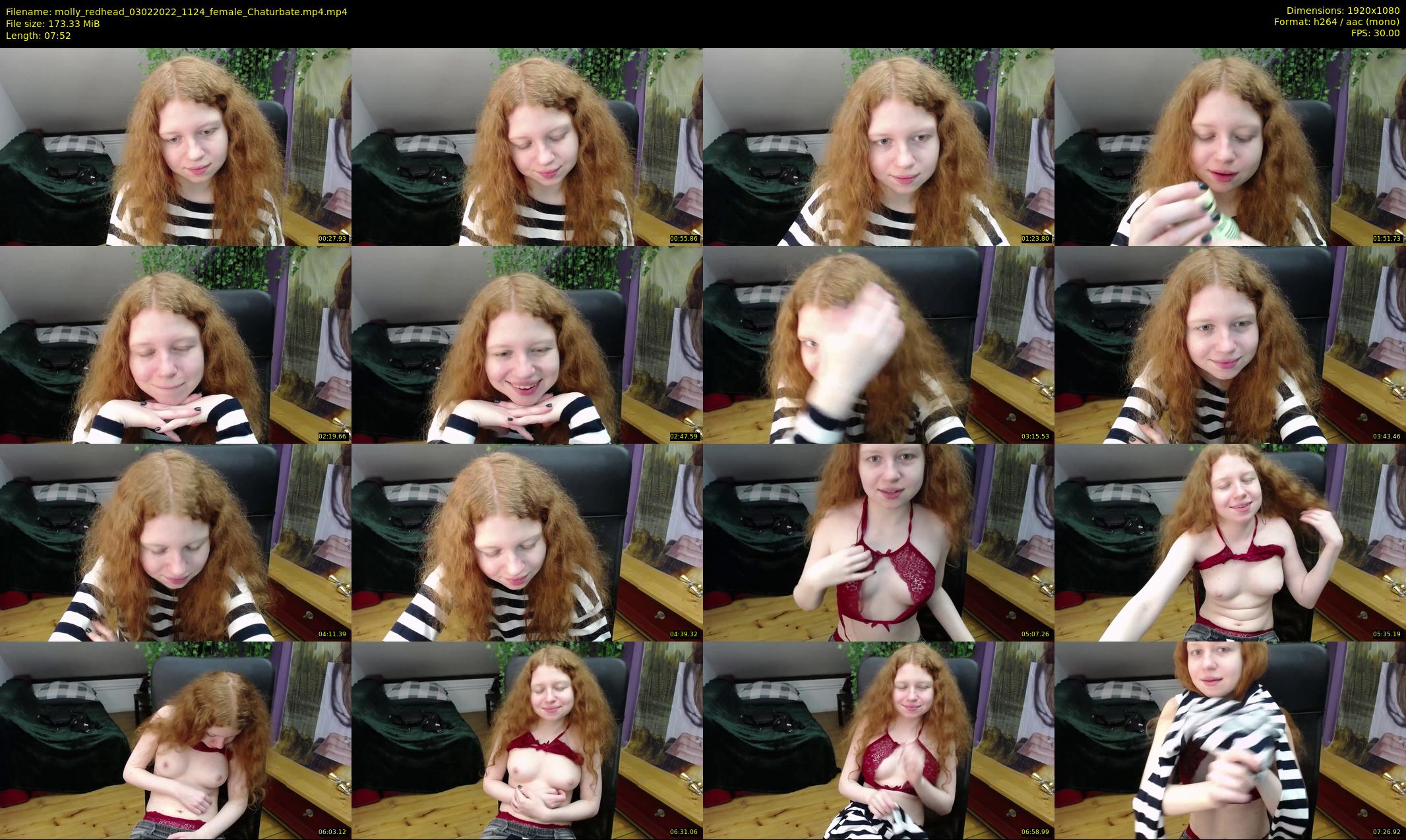 molly_redhead — 8 minute Chaturbate female cam show recording, 1080p, Feb 3, 2022