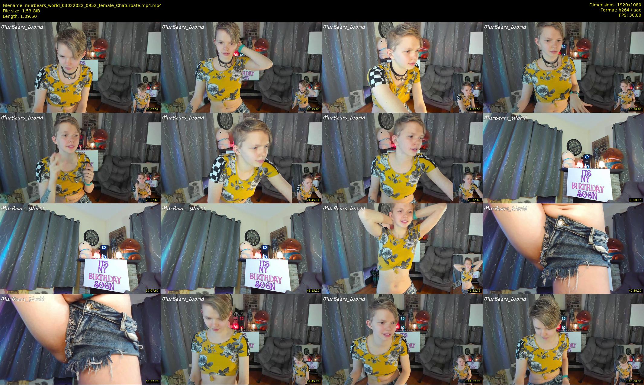 murbears_world — 70 minute Chaturbate female cam show recording, 1080p, Feb 3, 2022