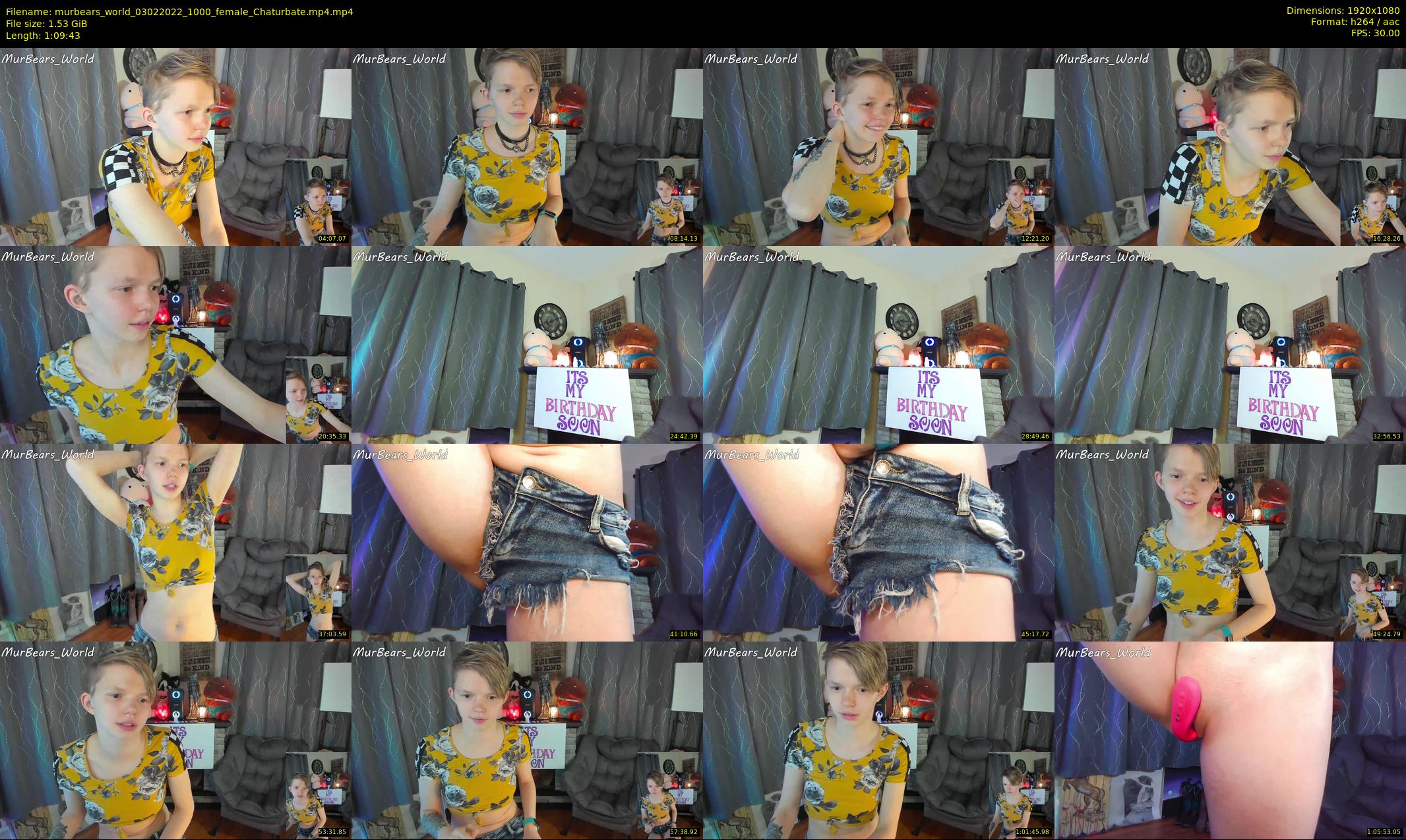 murbears_world — 70 minute Chaturbate female cam show recording, 1080p, Feb 3, 2022
