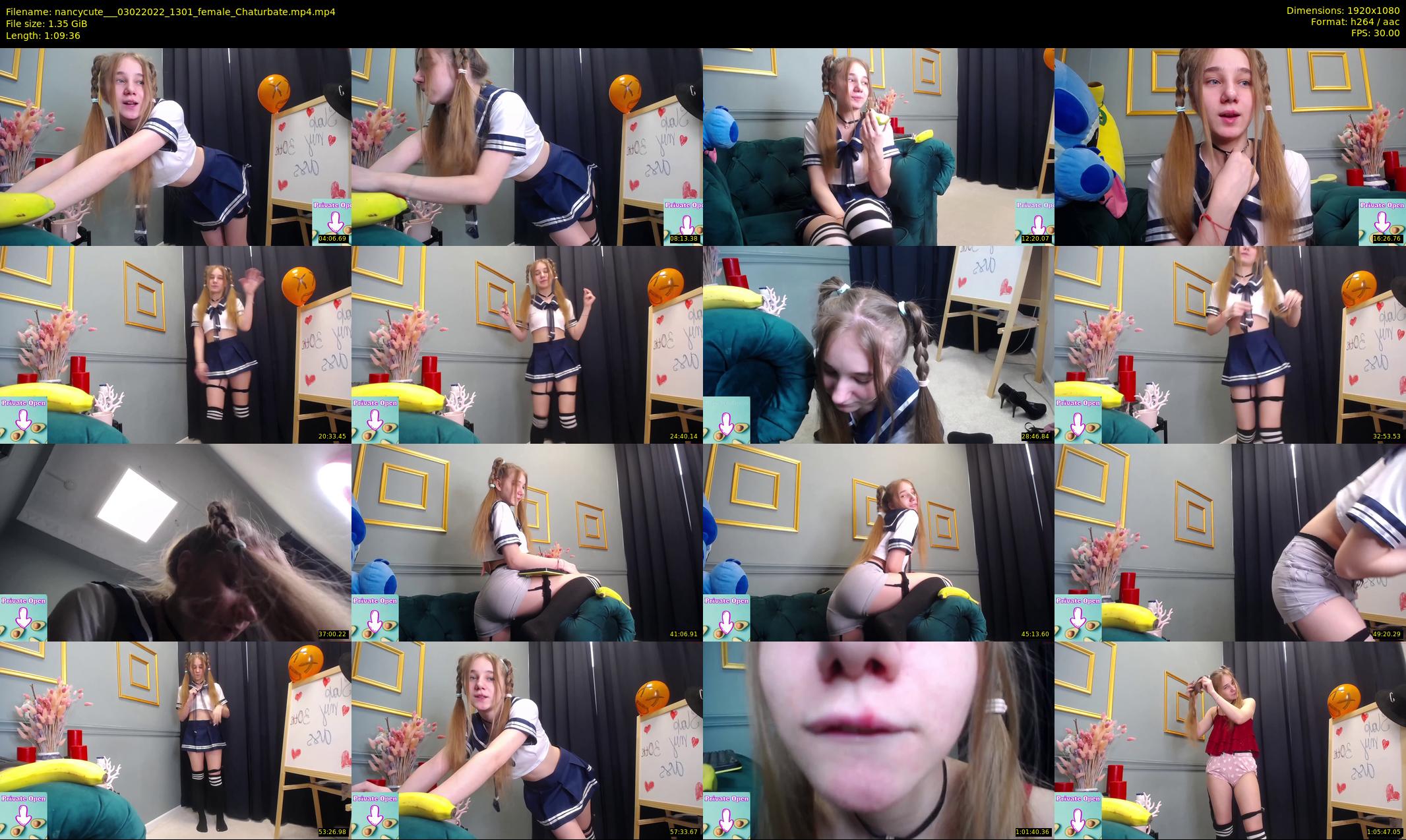 nancycute__ — 70 minute Chaturbate female cam show recording, 1080p, Feb 3, 2022
