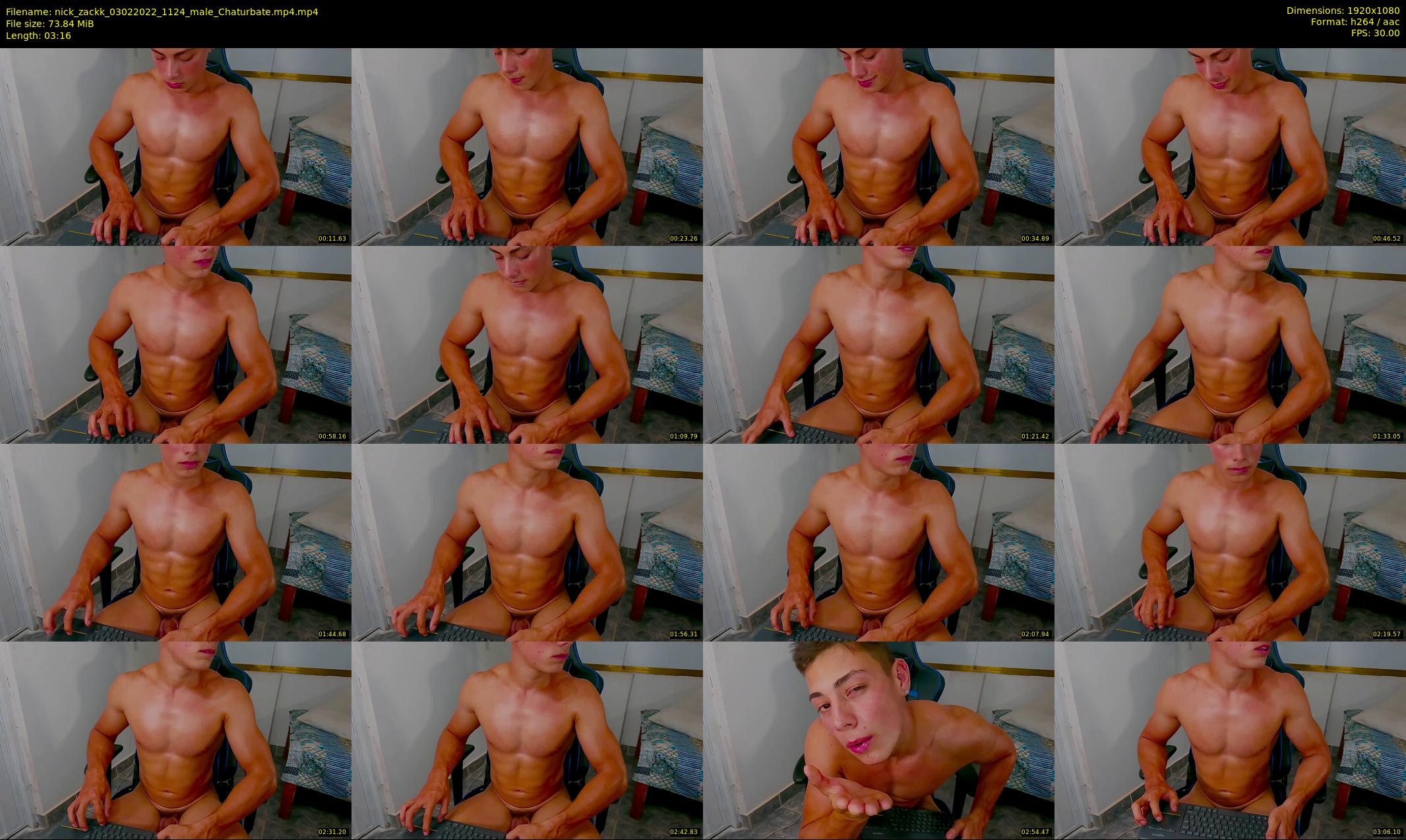 nick_zackk — 4 minute Chaturbate male cam show recording, 1080p, Feb 3, 2022