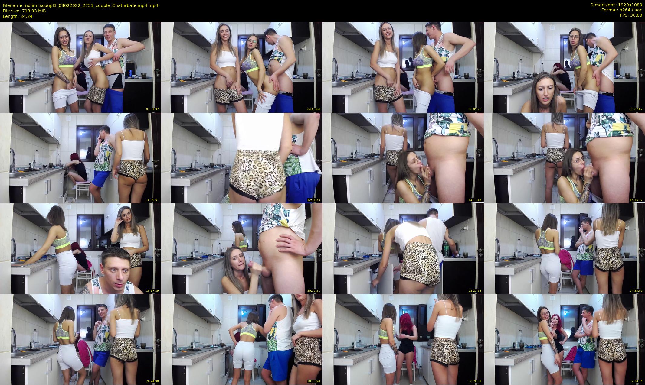nolimitscoupl3 — 35 minute Chaturbate couple cam show recording, 1080p, Feb 3, 2022