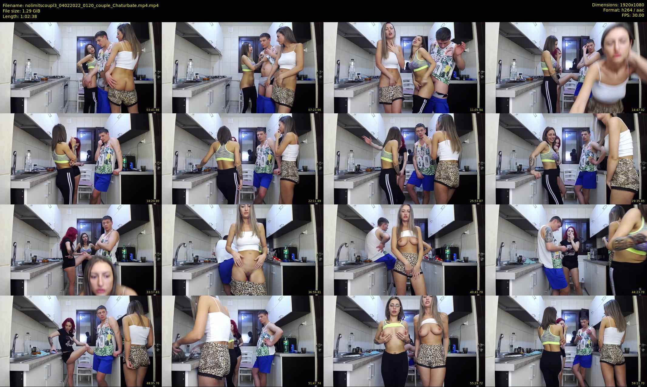 nolimitscoupl3 — 63 minute Chaturbate couple cam show recording, 1080p, Feb 4, 2022
